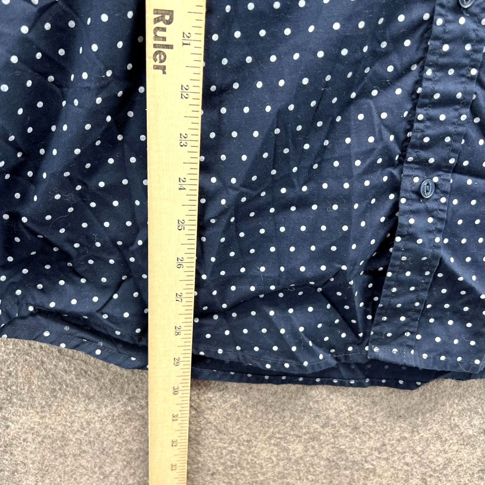 Levi's VINTAGE Levi's Shirt Mens Large Blue Button Down Polka Dots Preppy Short Sleeve Strauss Size US L / EU 52-54 / 3 - 5 Thumbnail