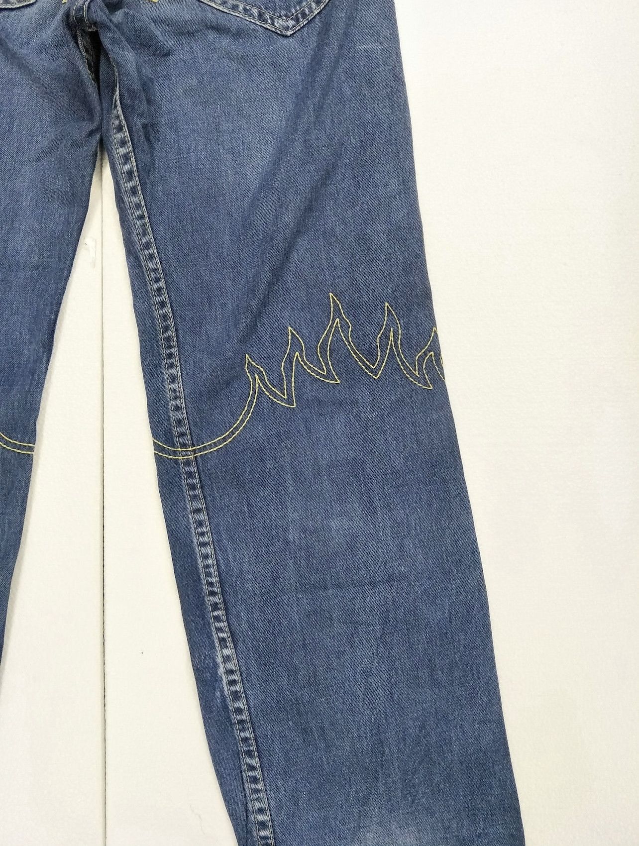 If Six Was Nine × Levi's × Vintage Levis Buckle Baggy Wide Leg Flamming Stitch Travis Scott Size US 30 / EU 46 - 6 Thumbnail