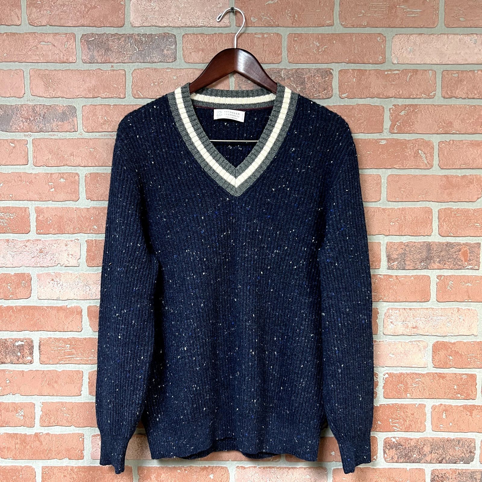 Brunello Cucinelli Brunello Cucinelli Cashmere Knit Sweater Size US L / EU 52-54 / 3 - 1 Thumbnail
