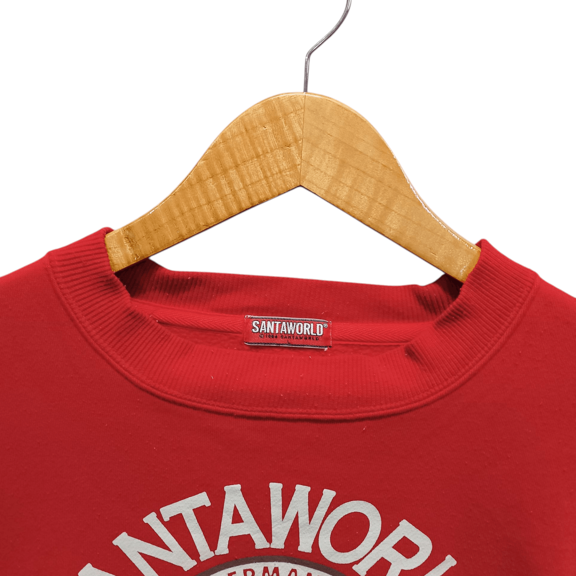 Vintage Vintage Santaworld Red Graphic Sweatshirt Size US L / EU 52-54 / 3 - 4 Thumbnail