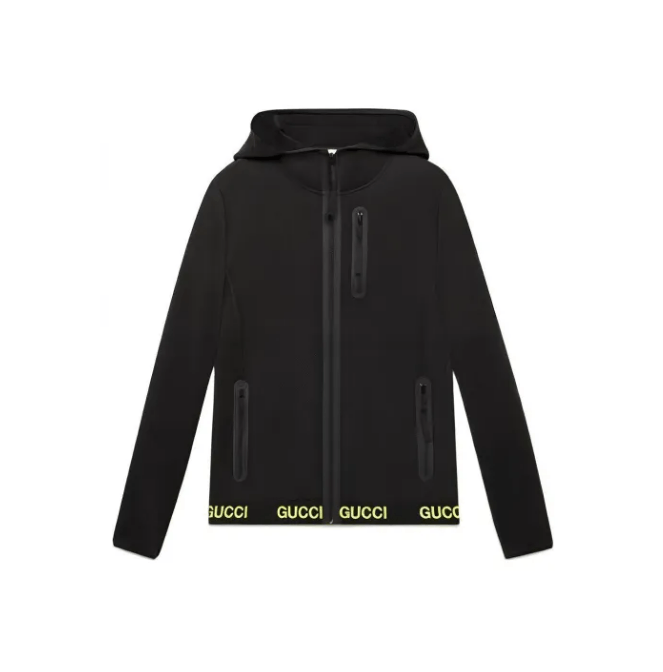 Gucci Gucci Printed hem zip-up jacket Size US M / EU 48-50 / 2 - 1 Thumbnail