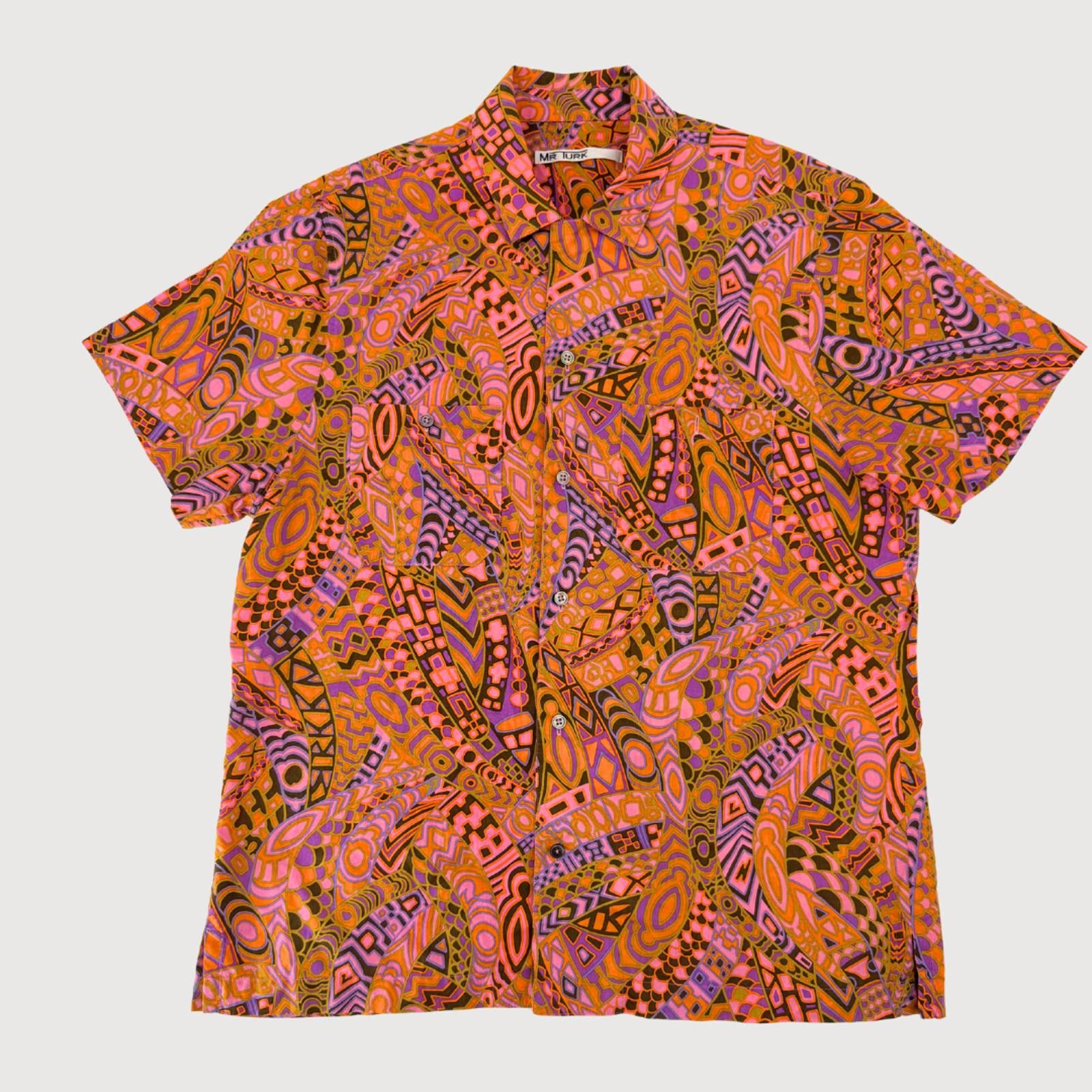 Mr Turk MR TURK Psychedelic Print Short Sleeve Shirt M Size US M / EU 48-50 / 2 - 1 Thumbnail