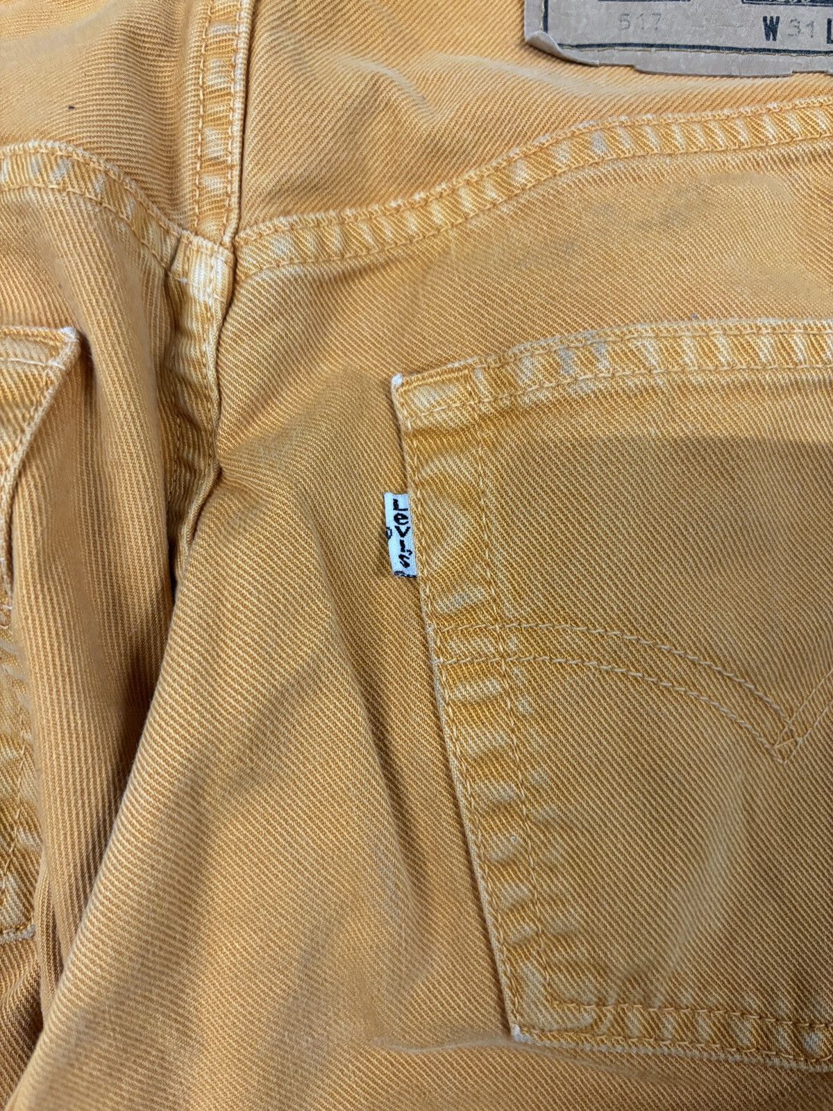 Levi's Levis 517 White Tab Orange Denim Jeans Size US 28 / EU 44 - 11 Thumbnail