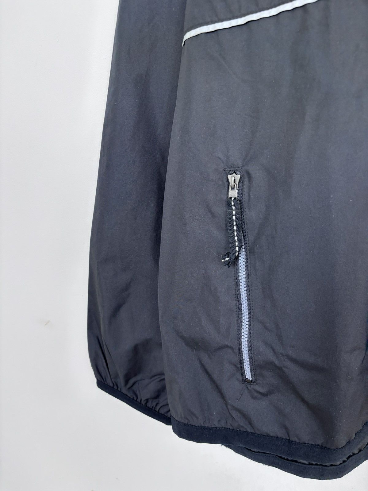 Nike Vintage 1990s Nike Y2K Black Swoosh Hype Anorak Jacket Size US L / EU 52-54 / 3 - 8 Thumbnail