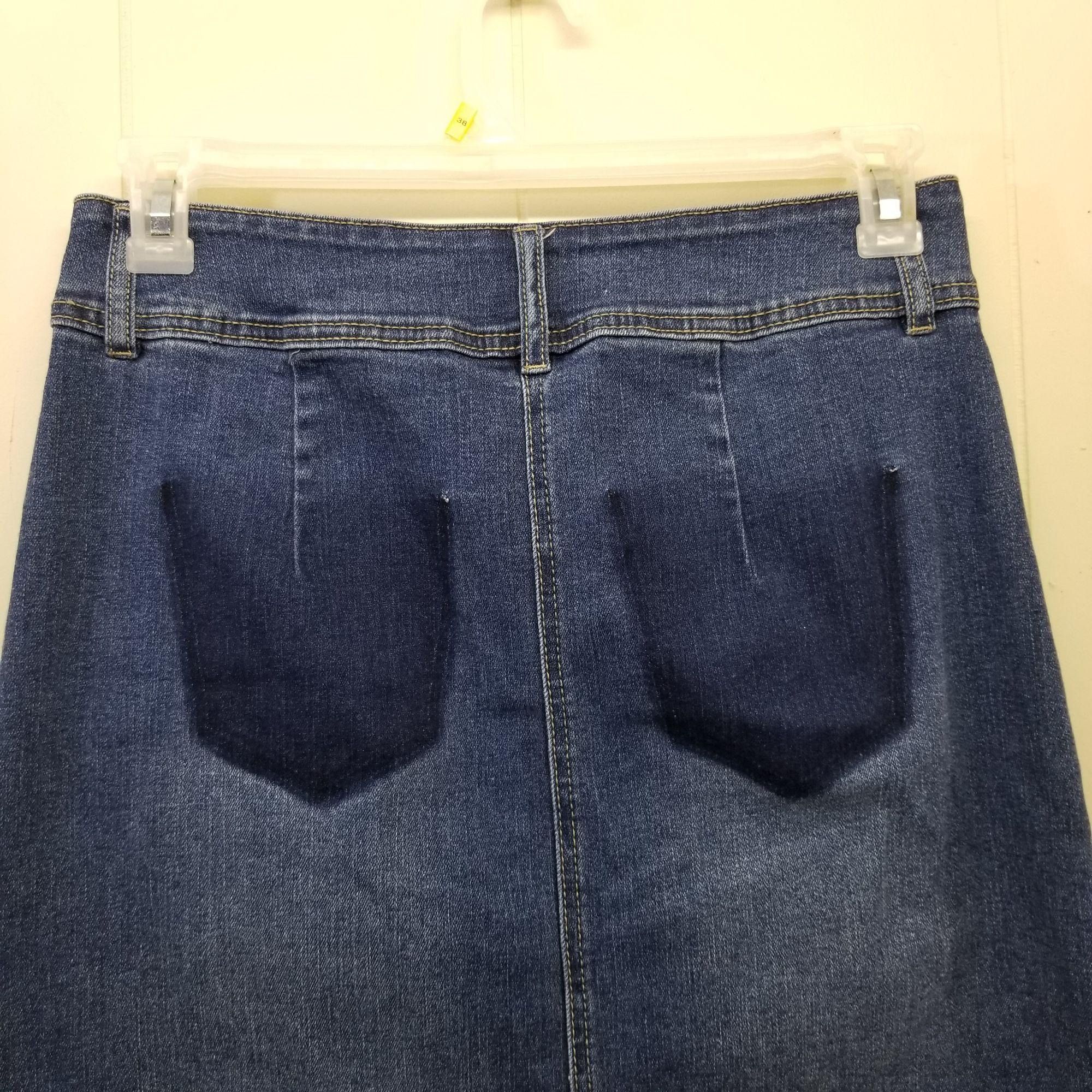 Other EST 1946 Blue Jean Denim 8 Skirt Faux Button Up Front Pocket Size 30" / US 8 / IT 44 - 5 Thumbnail