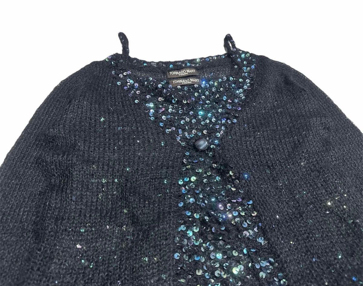 Hysteric Glamour × Japanese Brand × Tornado Mart 🔥Sick Y2K Tornado Mart Knit Cardigan Sequin & Camisole Set Size M / US 6-8 / IT 42-44 - 7 Thumbnail