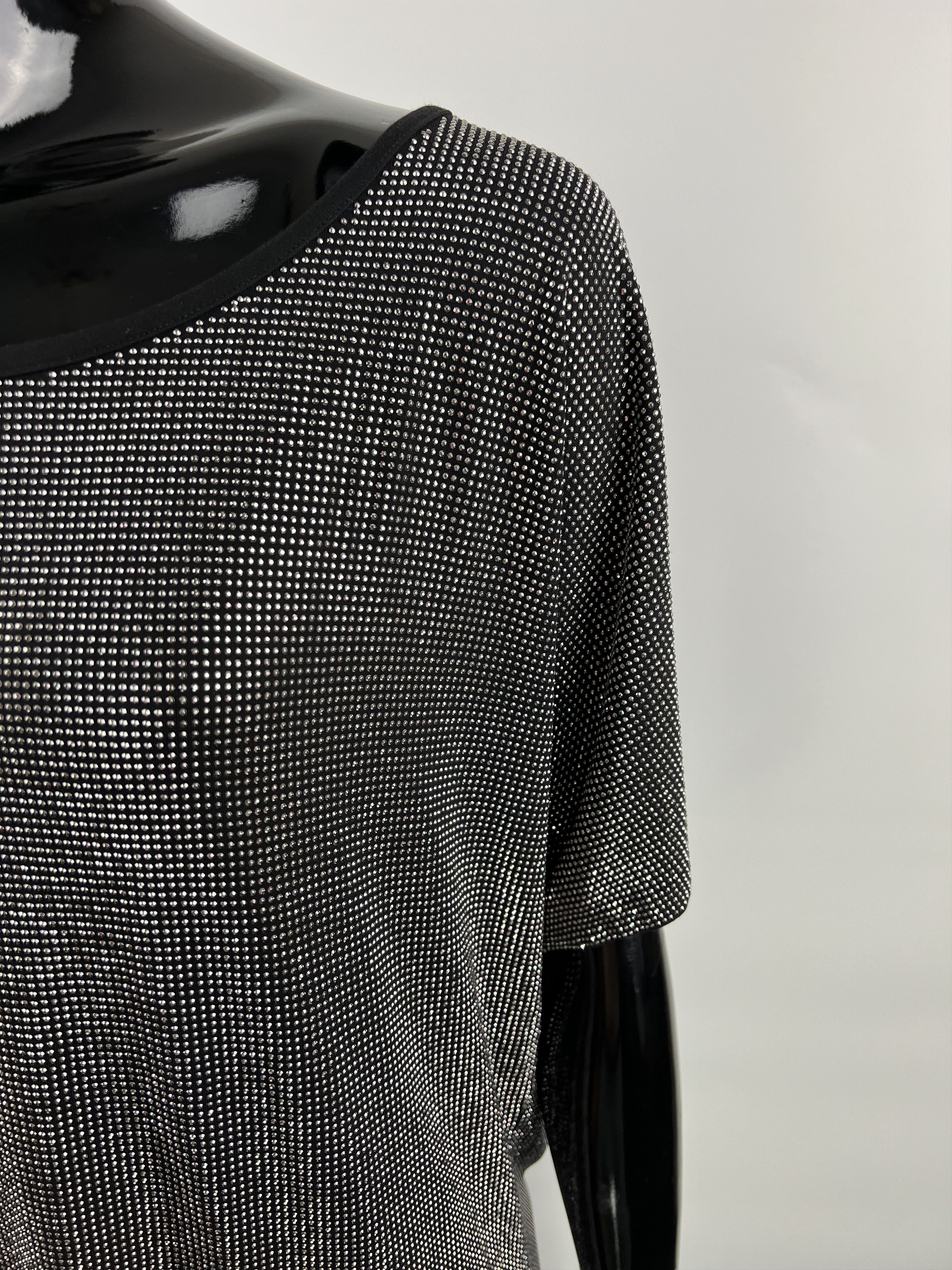 Balmain × Pierre Balmain × Vintage Pierre Balmain Vtg Silver Metal Stones T-Shirt Top Size XS Size XS / US 0-2 / IT 36-38 - 6 Thumbnail