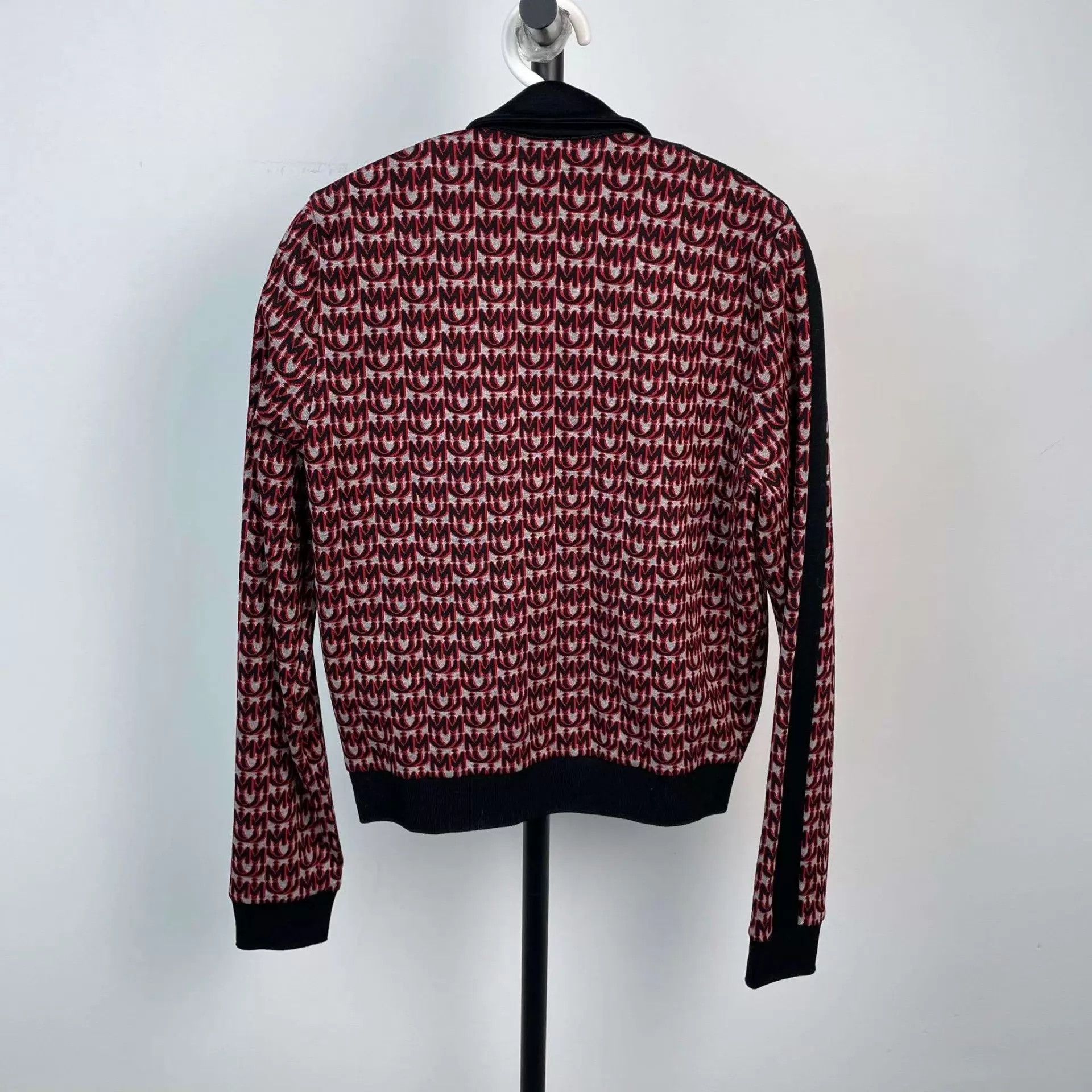 Miu Miu Miu Miu burgundy all over logo jacquard tracksuit L Size L / US 10 / IT 46 - 2 Thumbnail