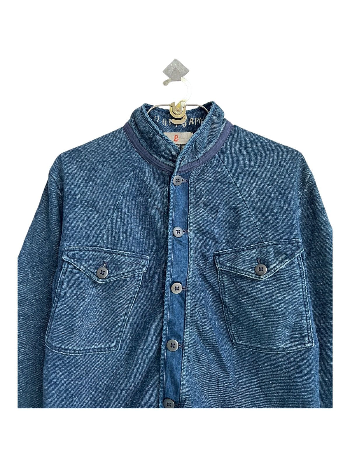45rpm Vintage Forty Five 45RPM Indigo Big Pocket Button Jacket Size US S / EU 44-46 / 1 - 5 Thumbnail