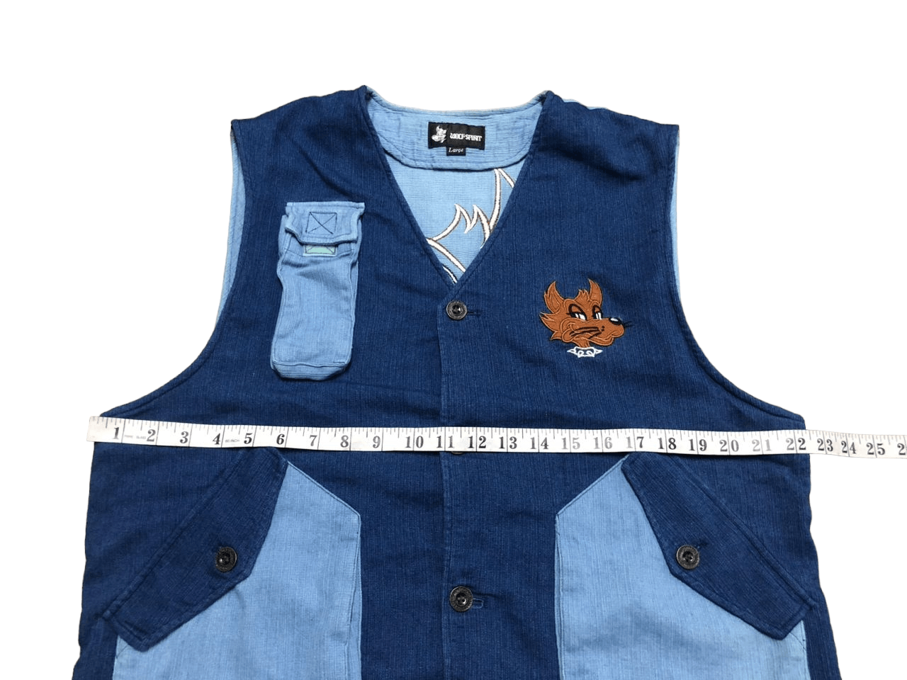 Cartoon Network Japanese Brand Vintage Wolf Spirit Embroidered Print Vest Size US L / EU 52-54 / 3 - 15 Thumbnail