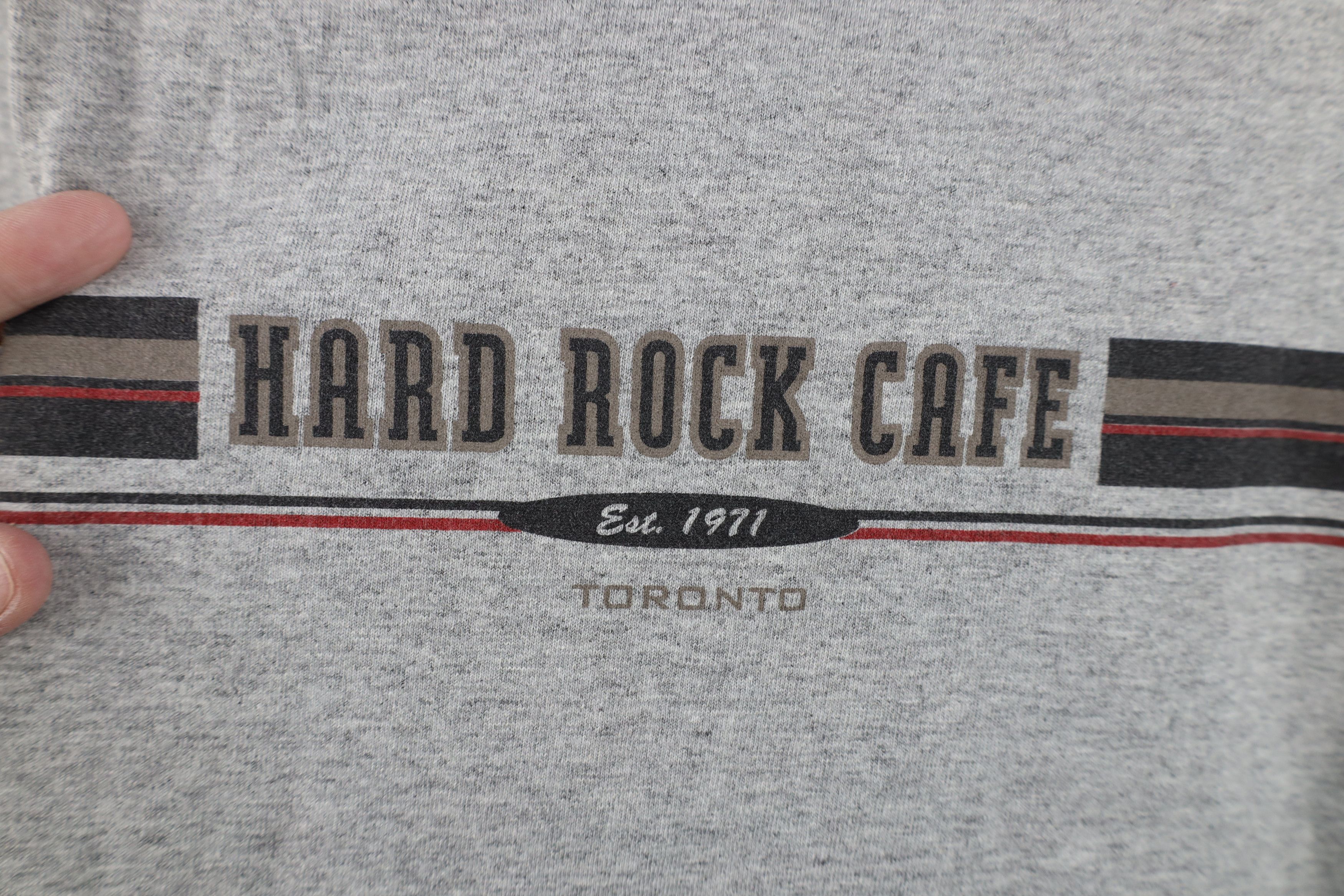 Hard Rock Cafe Vintage 90s Hard Rock Cafe Toronto Canada V-Neck T-Shirt Size US XL / EU 56 / 4 - 4 Thumbnail