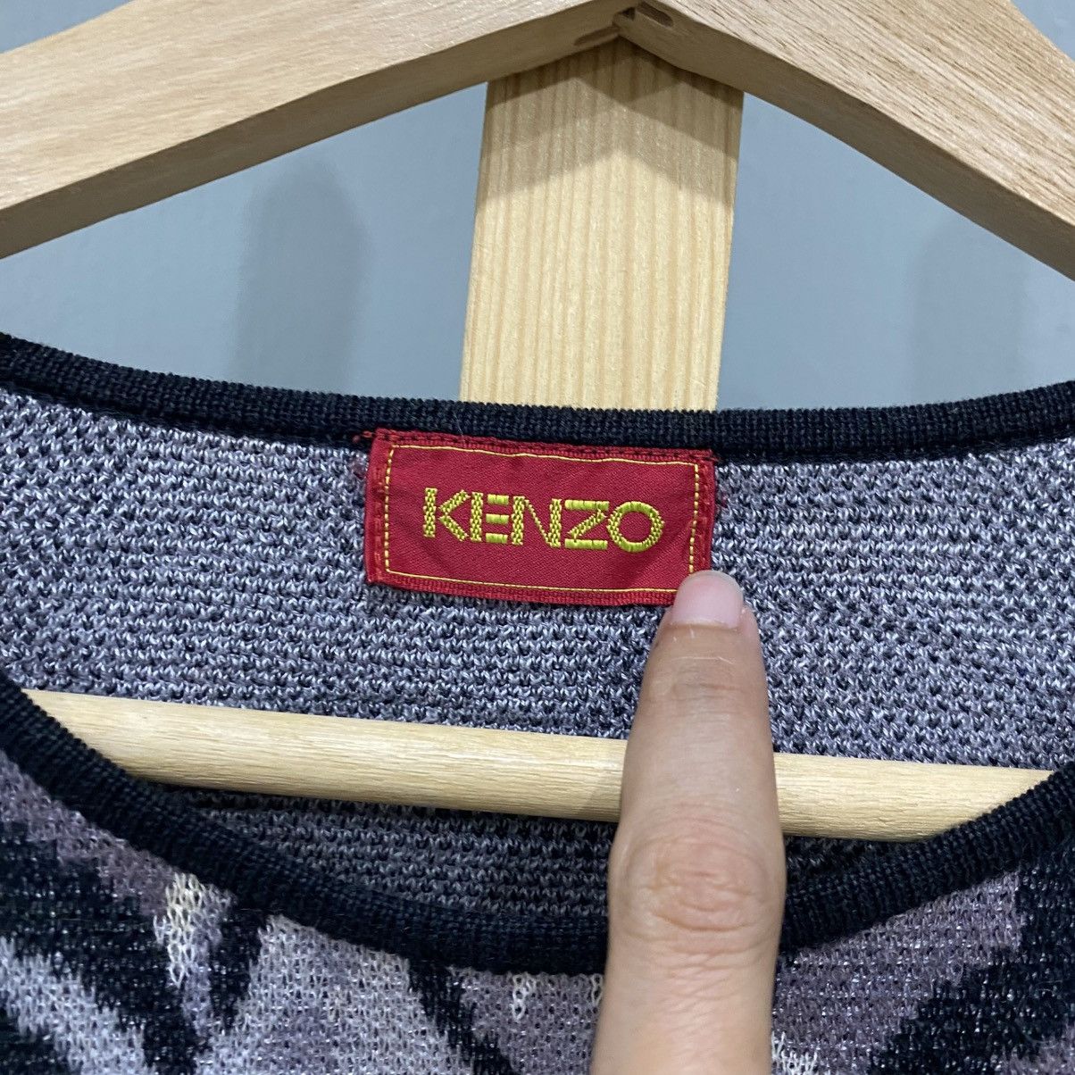 Kenzo Kenzo Vintage Tribal Crewneck Knitwear Rare Archival Piece Size US M / EU 48-50 / 2 - 9 Thumbnail
