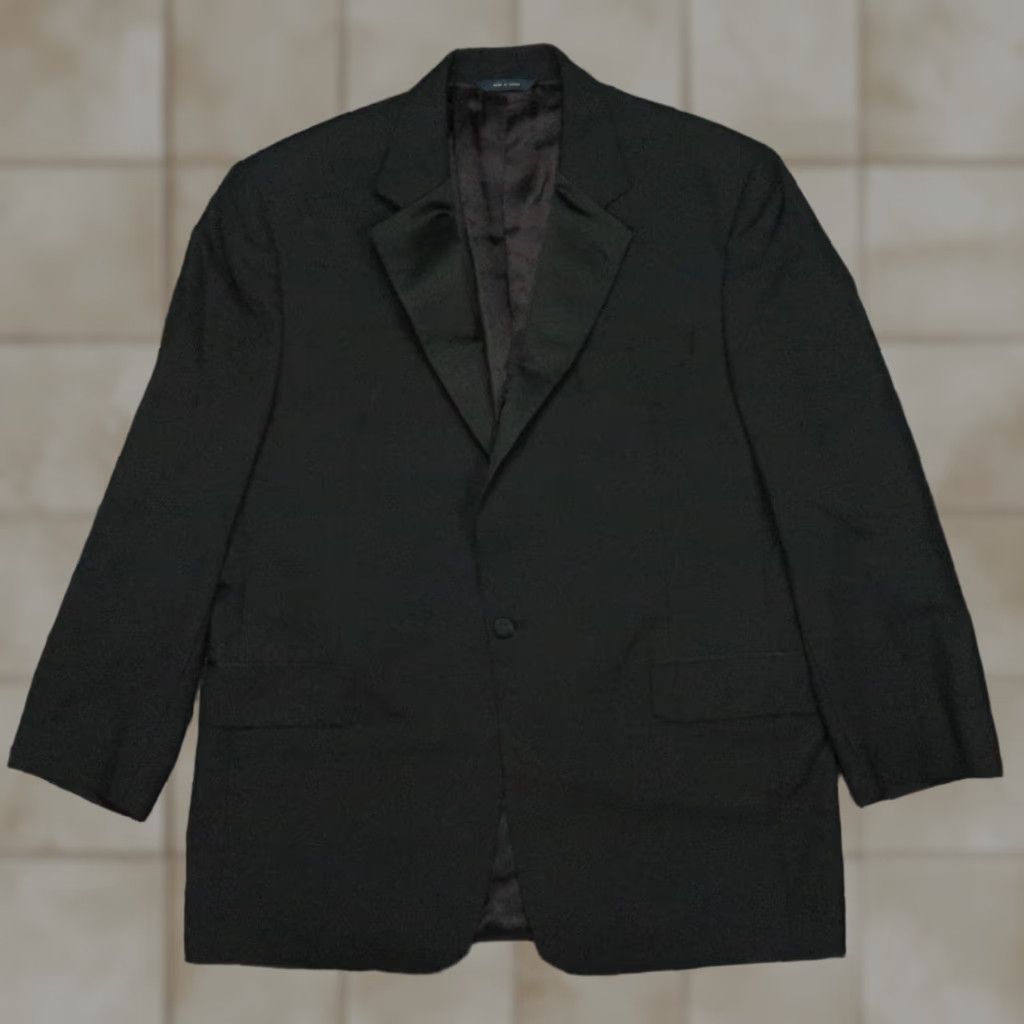 Brooks Brothers Brooks Brothers Blazer Mens 43R Black Tuxedo Wool Sport Coat Jacket Suit Size 46R - 1 Thumbnail