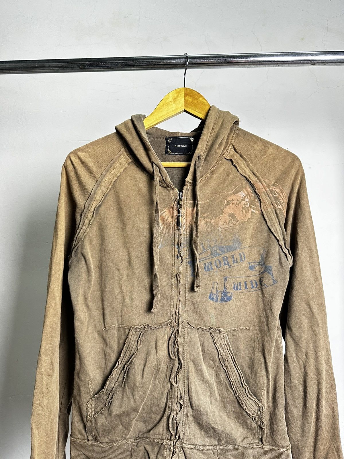 If Six Was Nine 291295 Homme Grunge Ripped Hoodie Y2k Punk Size US M / EU 48-50 / 2 - 3 Thumbnail