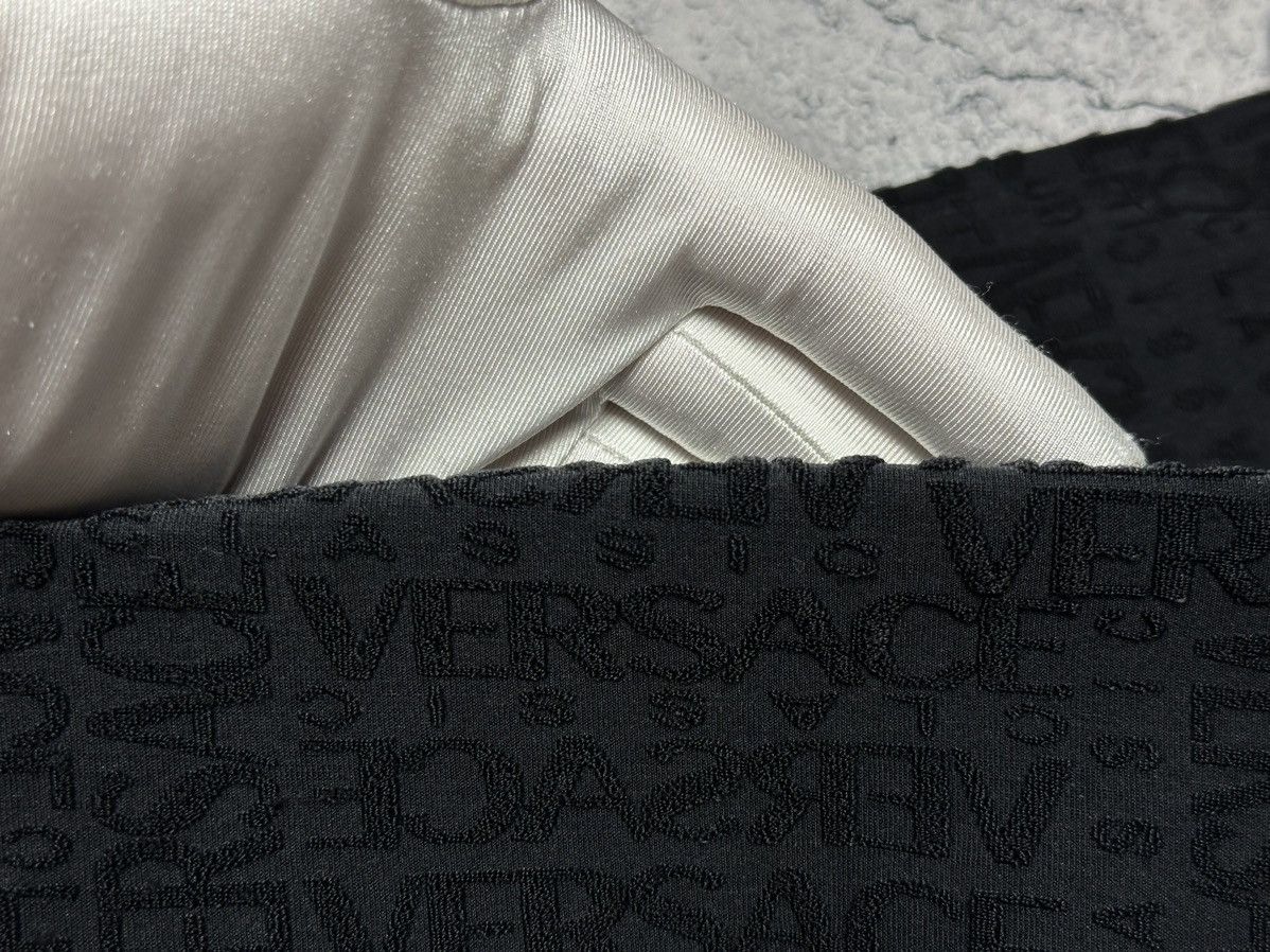 Versace Versace Monogram Logo Stretch Black Tank Top Shirt Size M / US 6-8 / IT 42-44 - 6 Thumbnail