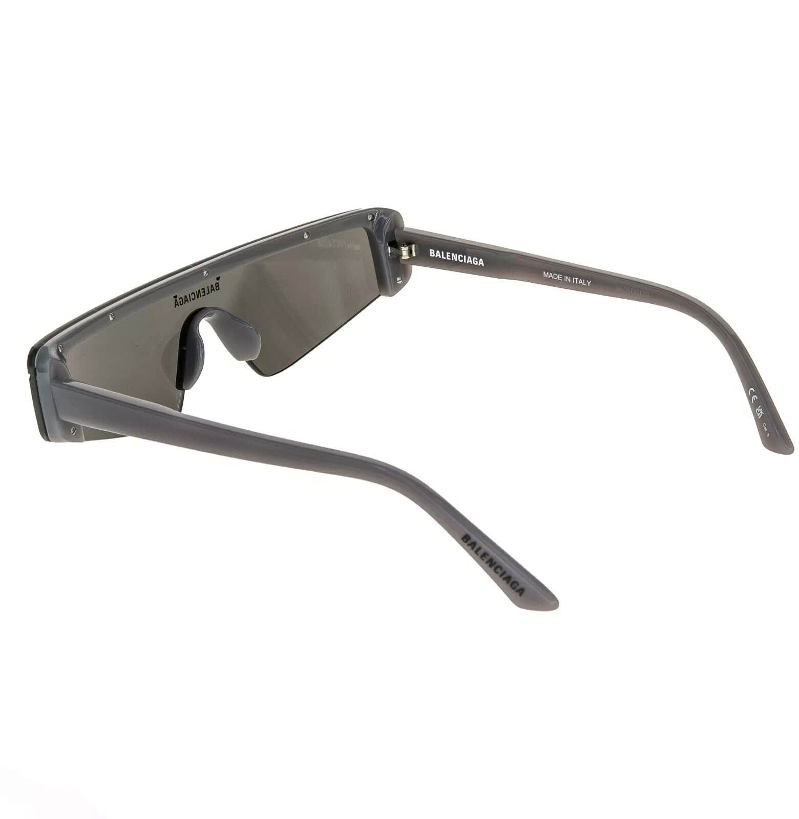 Balenciaga BALENCIAGA SKI 0003 Gray Mirror Slim Fashion BB0003S 011 Size ONE SIZE - 2 Thumbnail