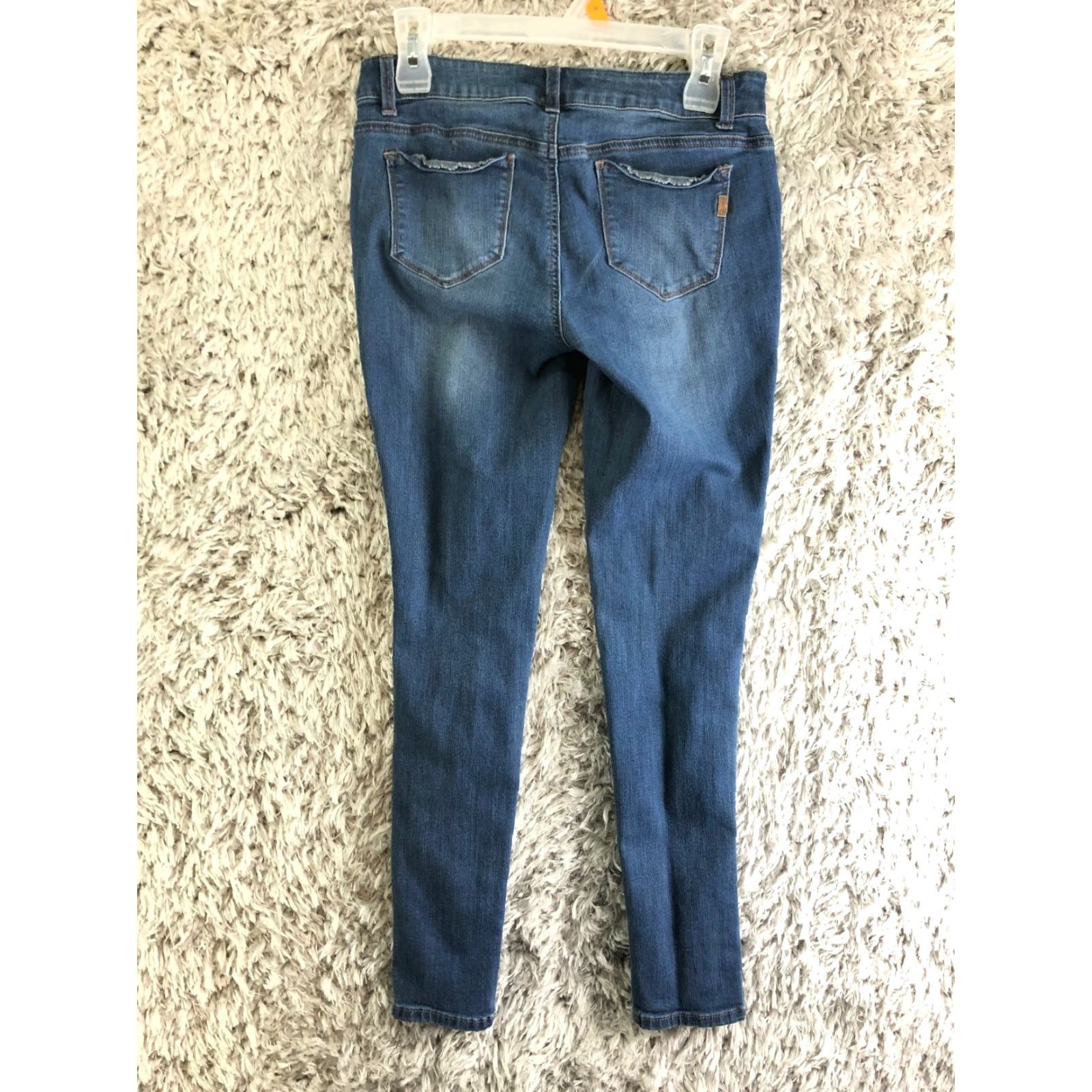 Vintage 1822 Denim Jeans Womens Size 29 Mid Rise Skinny Blue Medium Wash Denim Regular Rise Mens? No, Women. Size 29" - 5 Thumbnail