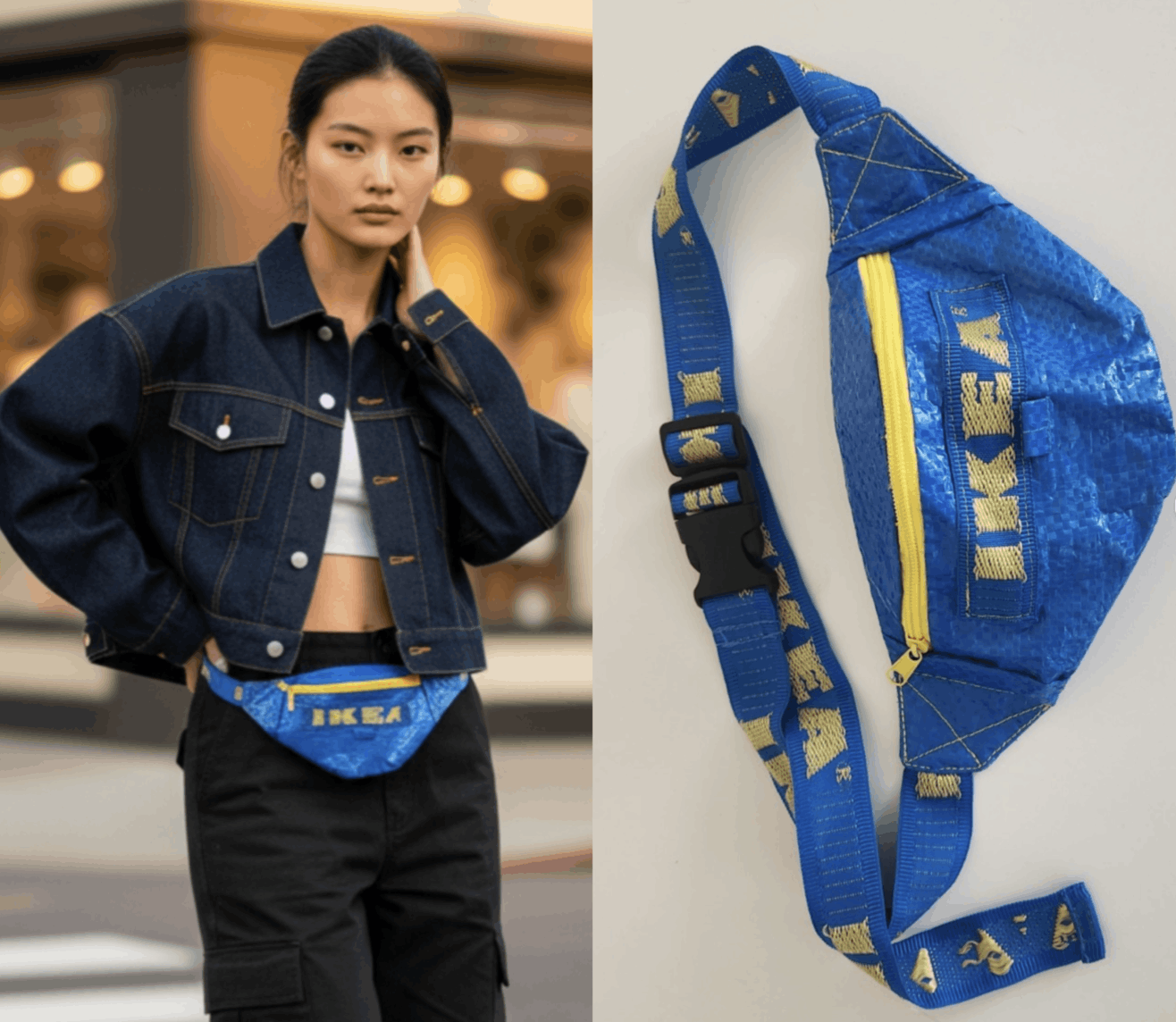 Other IKEA Blue Waist Belt Bag Fanny Pack Unisex Size ONE SIZE - 1 Thumbnail