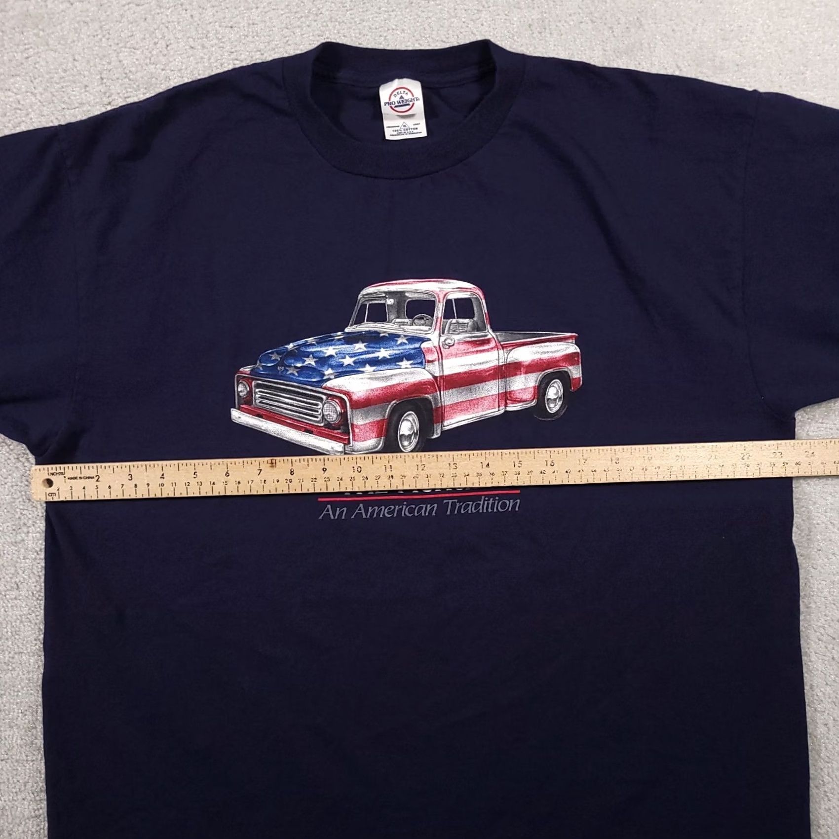 Delta VINTAGE Pickup Truck Shirt Mens XL Blue Short Sleeve American Tradition USA Dad Tee Size US XL / EU 56 / 4 - 5 Thumbnail