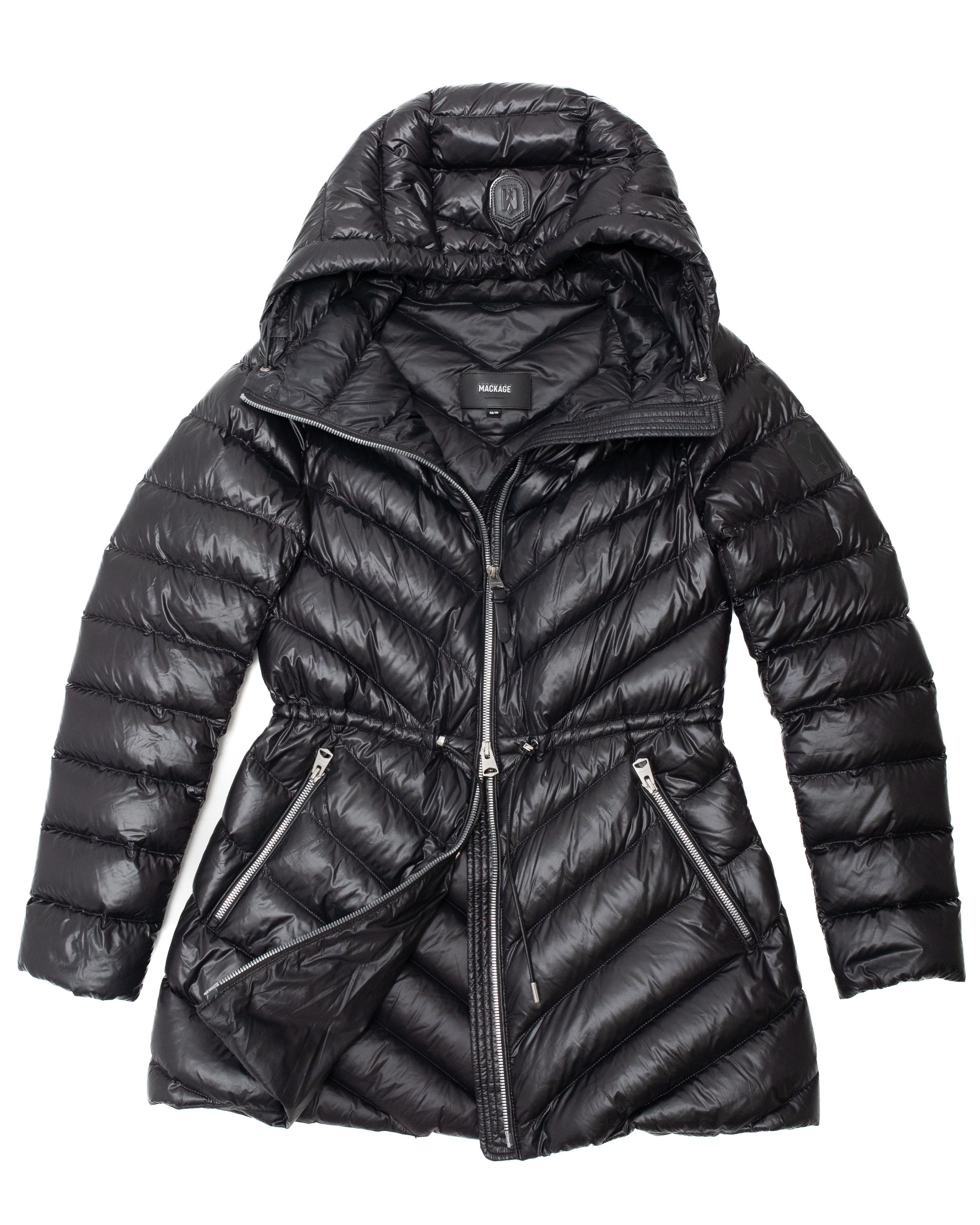 Mackage *No Tariff* MACKAGE Arita Light Hooded Down Chevron Jacket Size XS / US 0-2 / IT 36-38 - 1 Thumbnail