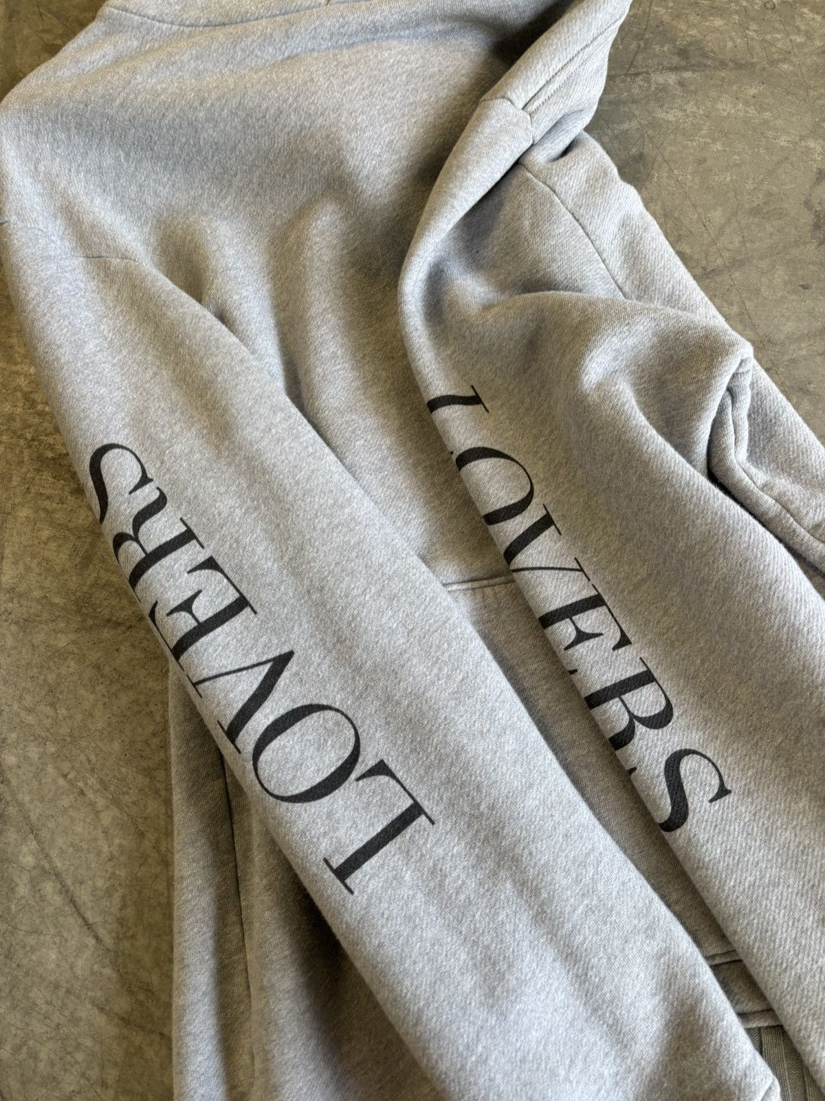 Amiri Grey Amiri Heavyweight Lovers Hoodie Size US L / EU 52-54 / 3 - 5 Thumbnail