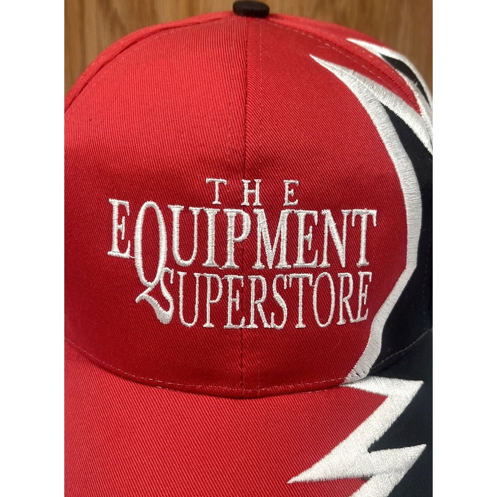 Equipment Professional Image Leather Strap Back Red Hat Cap Mens Adjustable Classic Logo Size ONE SIZE - 3 Thumbnail