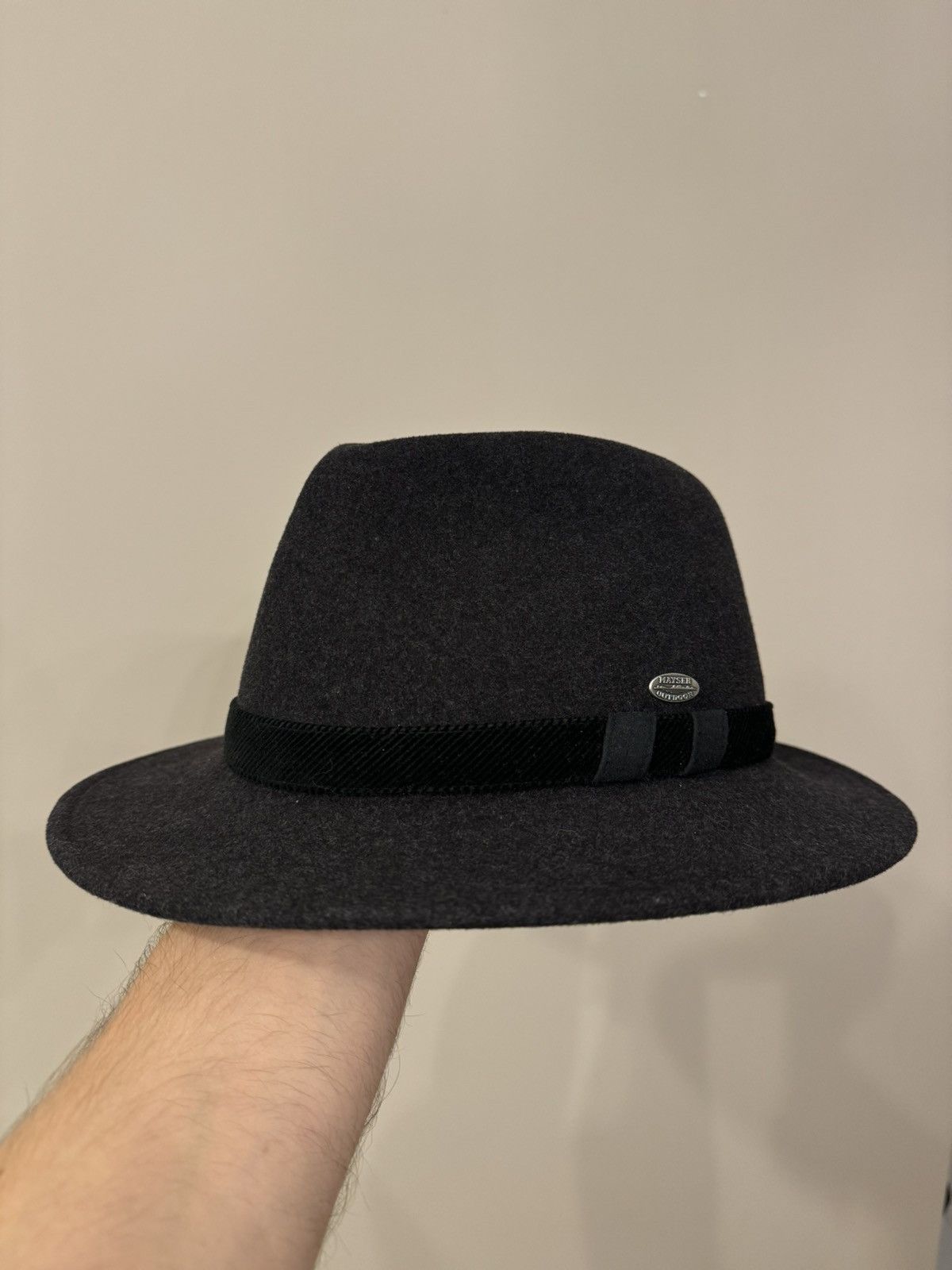 Vintage Mayser grey wool hat classic casual vintage Size ONE SIZE - 1 Thumbnail