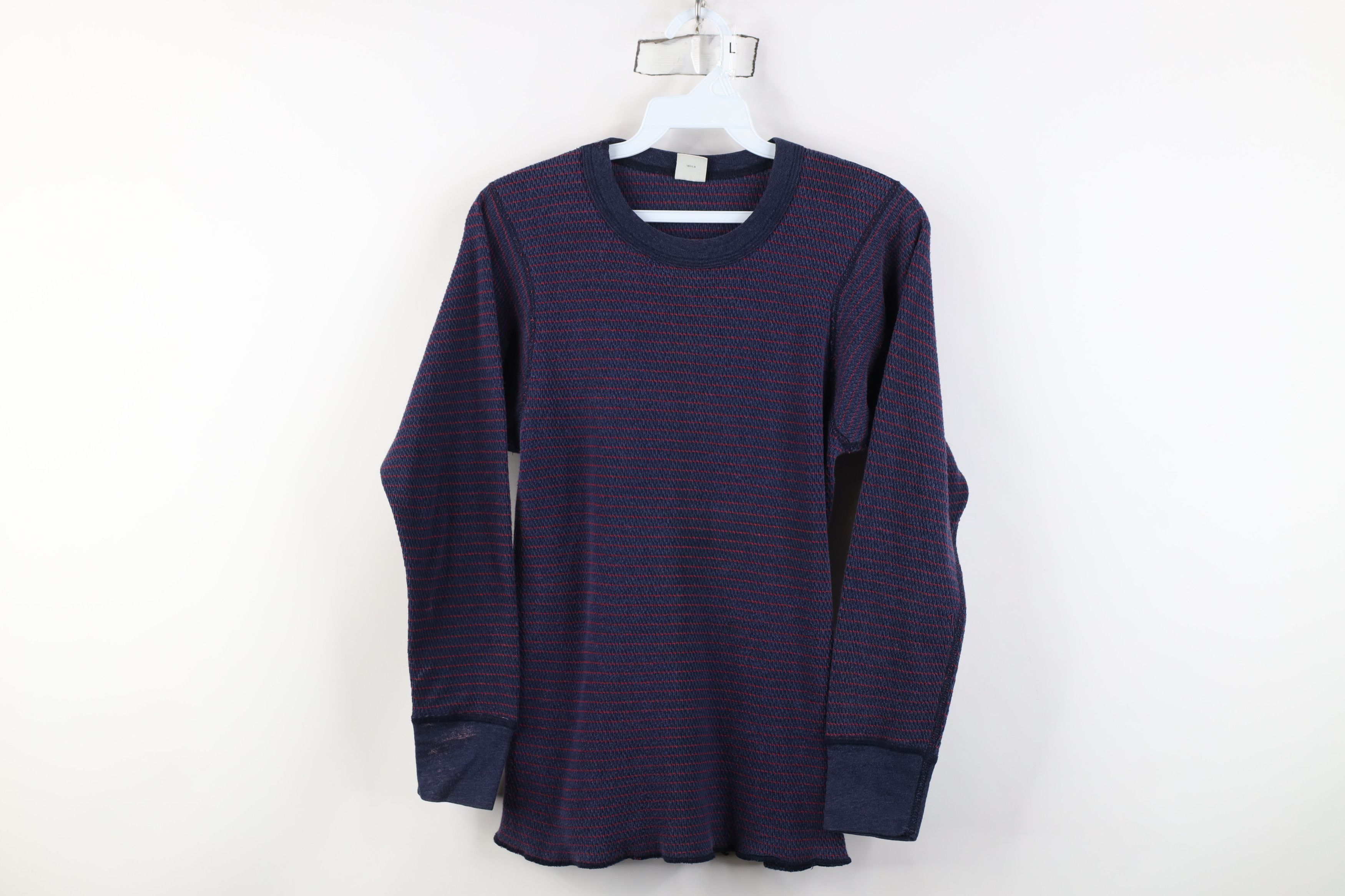 Vintage Vintage 70s Streetwear Waffle Knit Long Sleeve T-Shirt USA Size US M / EU 48-50 / 2 - 1 Thumbnail