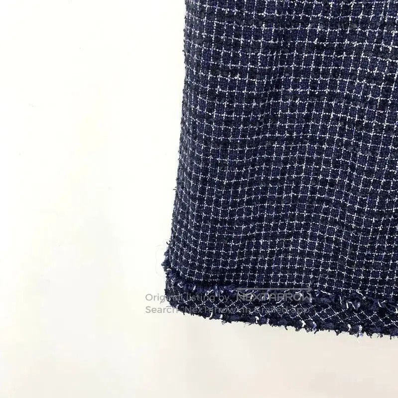 Chanel Chanel Deep Blue Cotton Mini Dress . Size XXS / US 00 / IT 34 - 5 Thumbnail