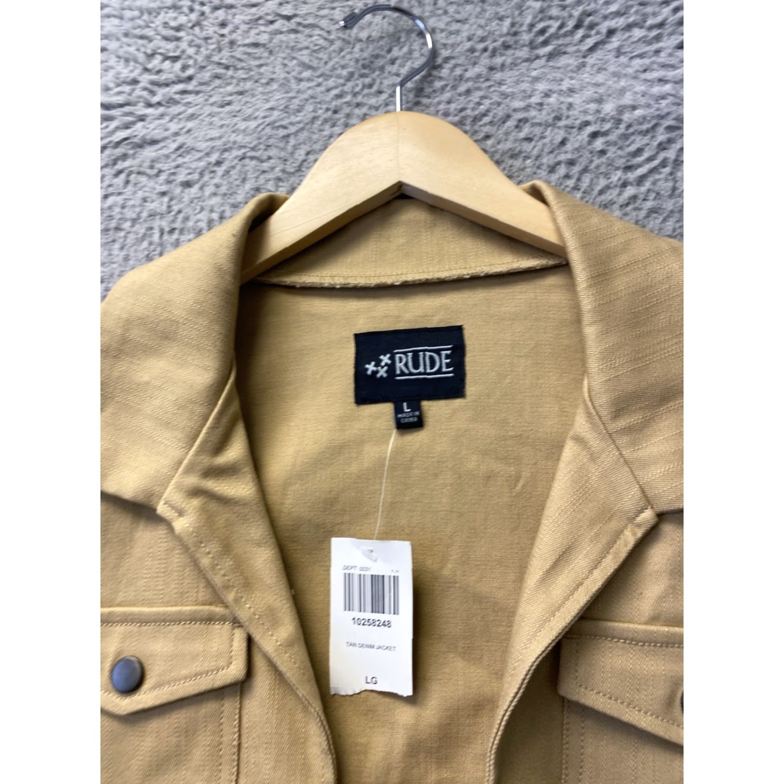 Vintage VINTAGE XXX Rude Jacket Womens Large Gold Cropped Denim Trucker NWT /0325 Size L / US 10 / IT 46 - 4 Thumbnail