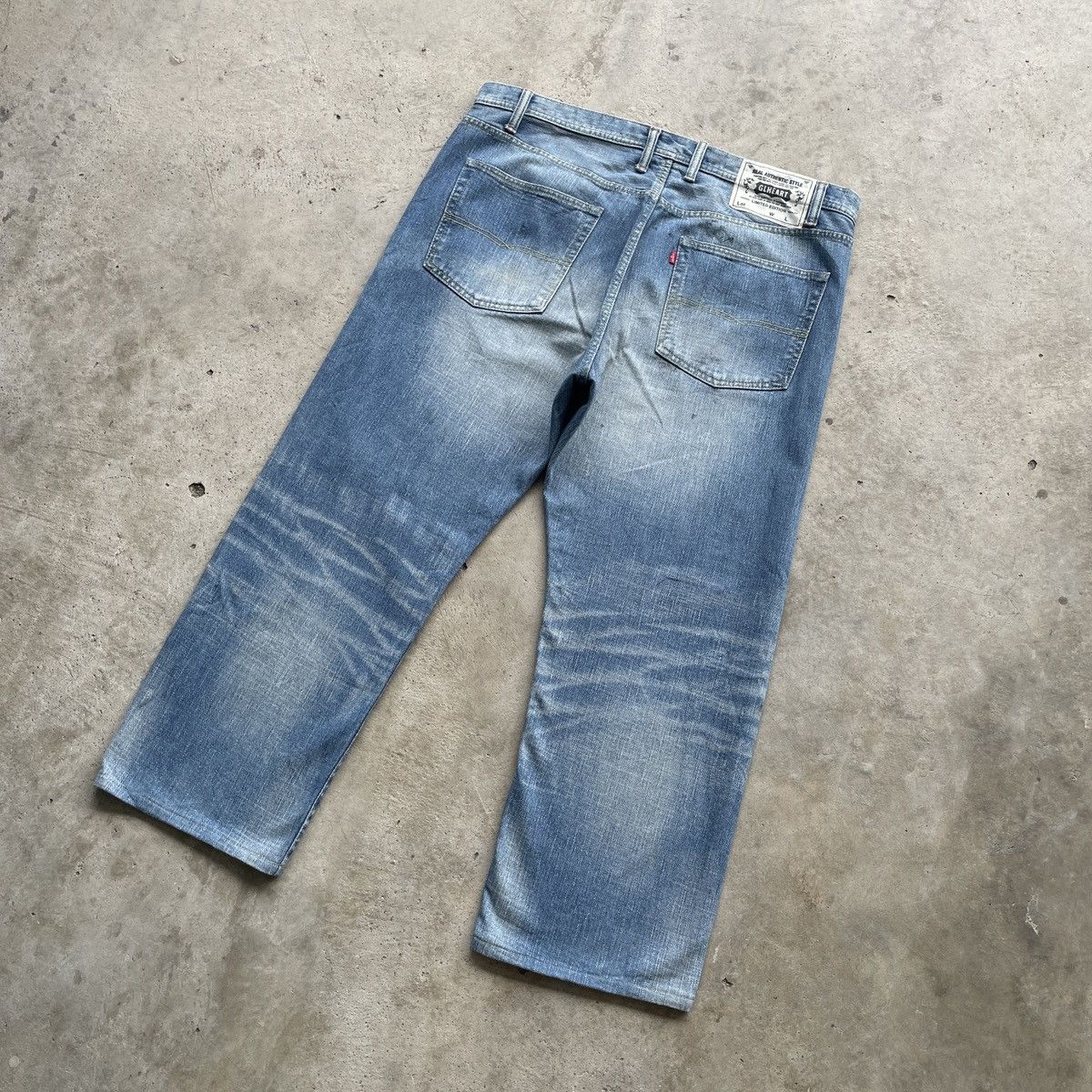 Japanese Brand W42 Vintage Japanese Distressed Faded Baggy Pants Denim Size US 42 / EU 58 - 12 Thumbnail