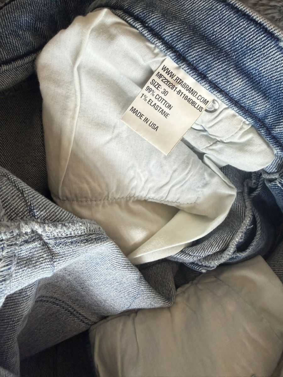 Rta RTA Denis Jeans (Diagonal Blue Spill) Size US 30 / EU 46 - 12 Thumbnail