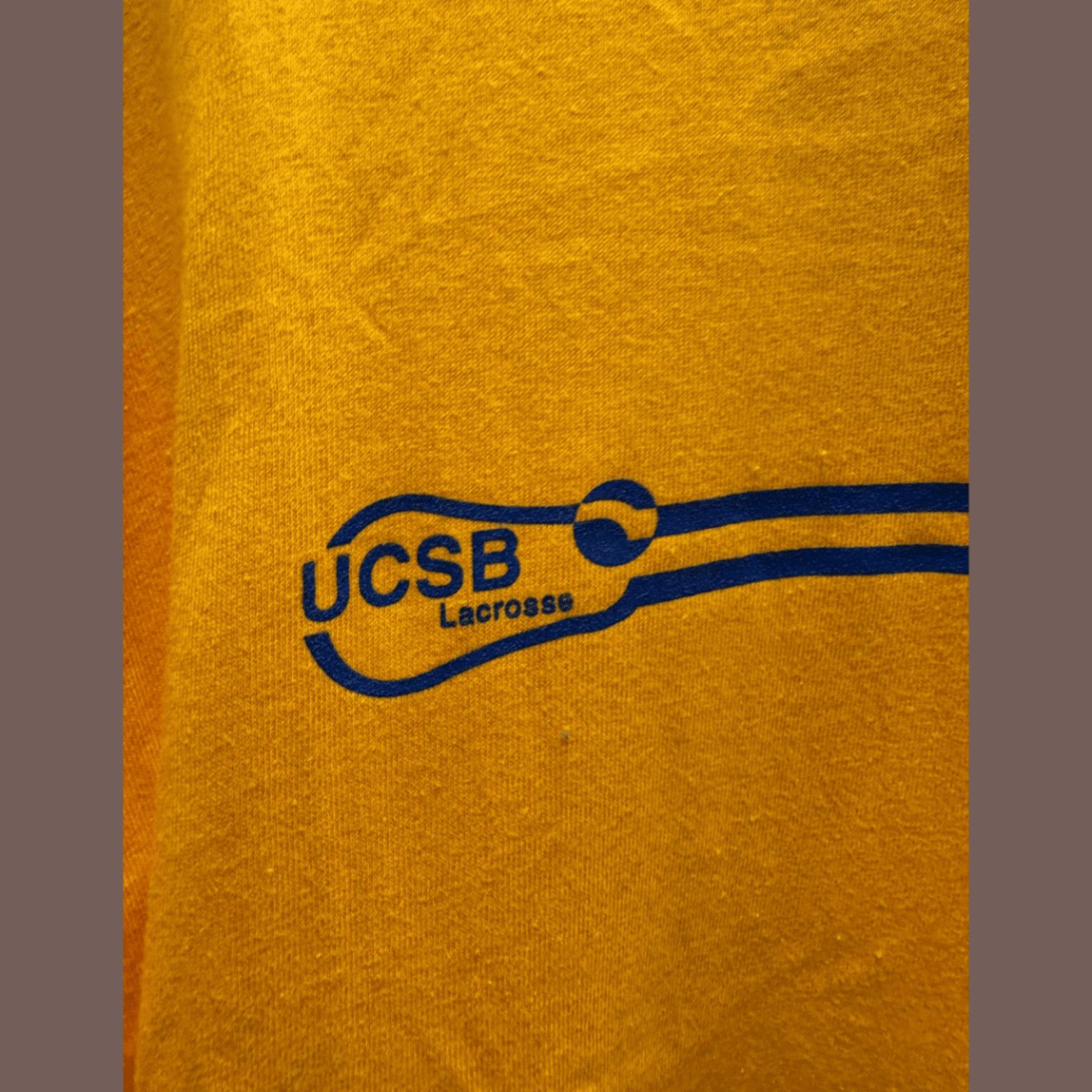 Hanes VTG Hanes Beefy‑T UCSB Lacrosse Yellow XL 90s Size US XL / EU 56 / 4 - 2 Thumbnail