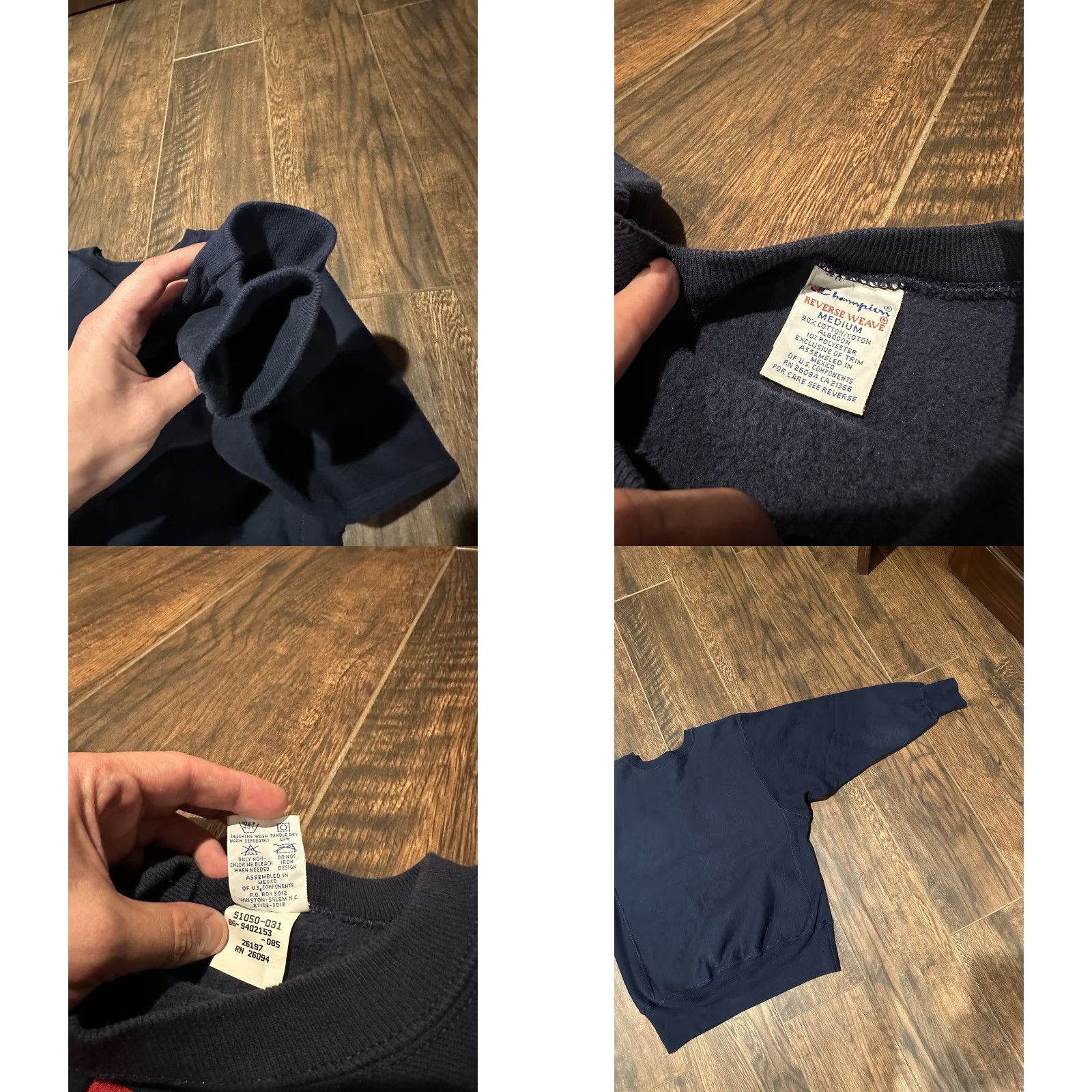 Champion VINTAGE Champion Sweatshirt CORNELL University Blue M Mens Long Sleeve Crew Neck Graphic Print Size US M / EU 48-50 / 2 - 8 Thumbnail