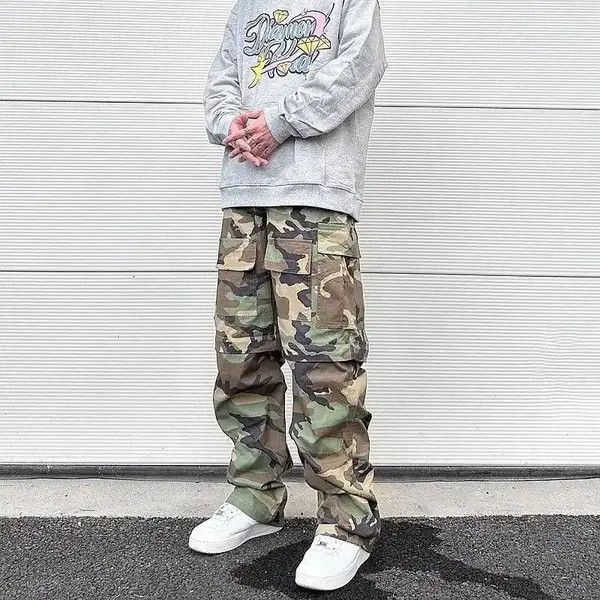 Vintage VIBE Multi-pockets Camouflage Cargo Pants Size US 34 / EU 50 - 2 Thumbnail