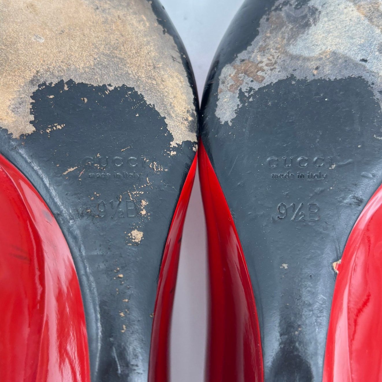 Gucci Gucci Patent Leather Double G Peep Toe Wedge Women's 9.5B Size US 9.5 / IT 39.5 - 9 Thumbnail