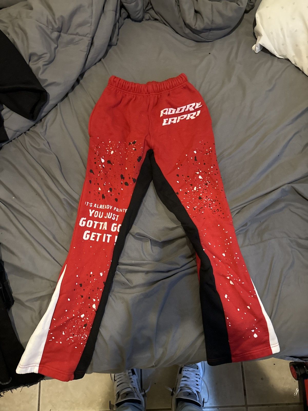 Japanese Brand × Other Adore Capri Splatter Sweatpants Size US 28 / EU 44 - 6 Thumbnail