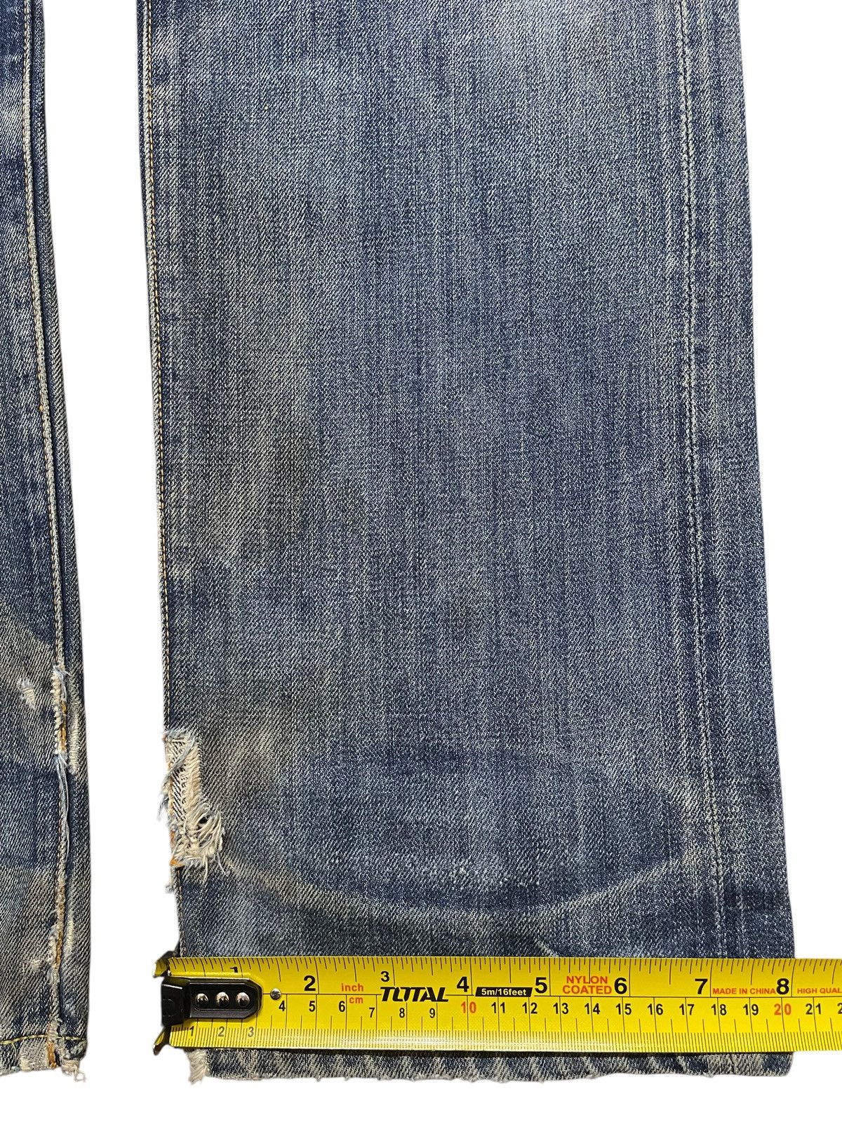 Levi's Vintage 80s Levis 501 Talon Selvedge E Mud Wash Distressed Size US 32 / EU 48 - 23 Thumbnail