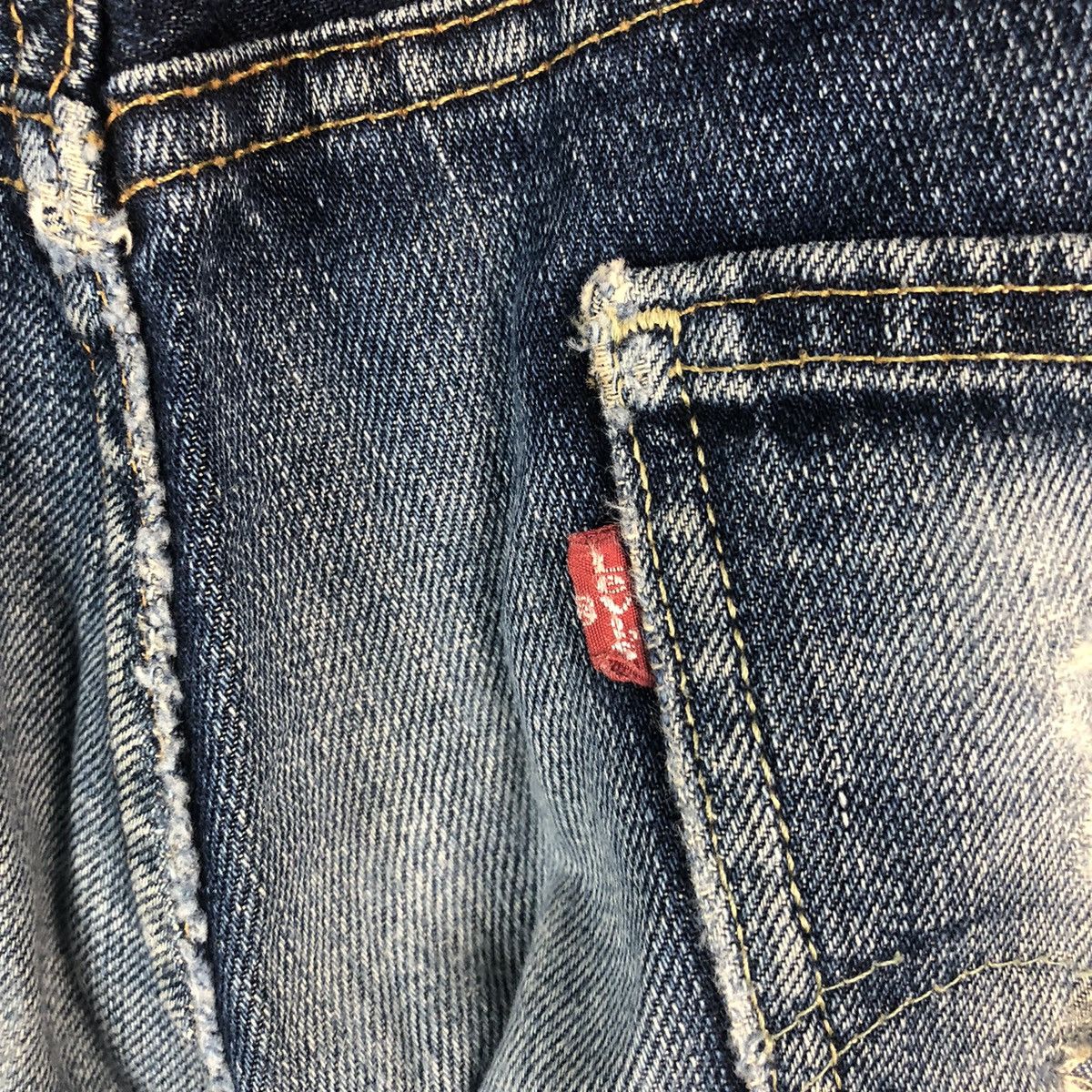 Levi's DL Levis Blue Distressed Denim Pants #C307 Size US 32 / EU 48 - 19 Thumbnail