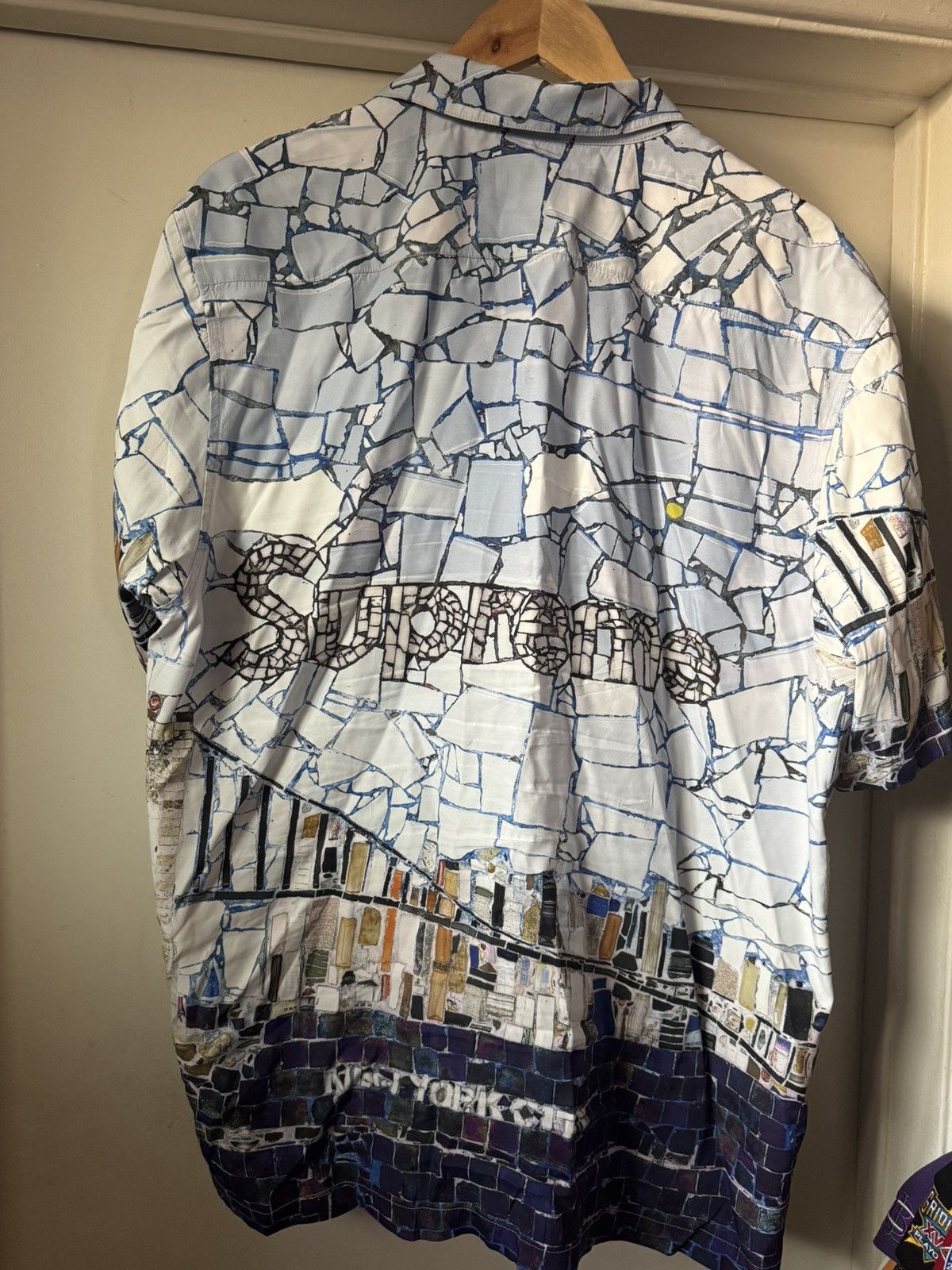 Supreme Supreme Mosaic S/S Button Up Shirt Size US XL / EU 56 / 4 - 3 Thumbnail