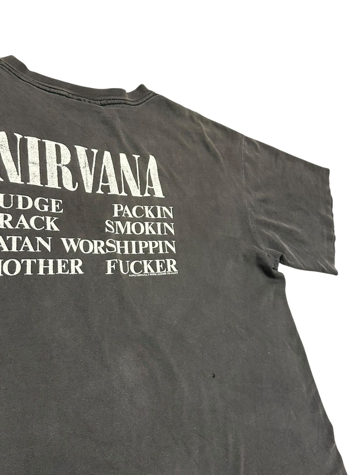 Band Tees Vintage 1992 Nirvana Vestibule Giant Tag Size US XL / EU 56 / 4 - 11 Thumbnail