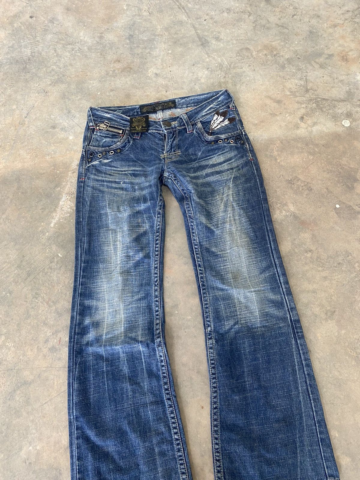 Hysteric Glamour Sick☠️ Red Pepper Flare Jeans Punk Grunge Lgb Size US 30 / EU 46 - 4 Thumbnail