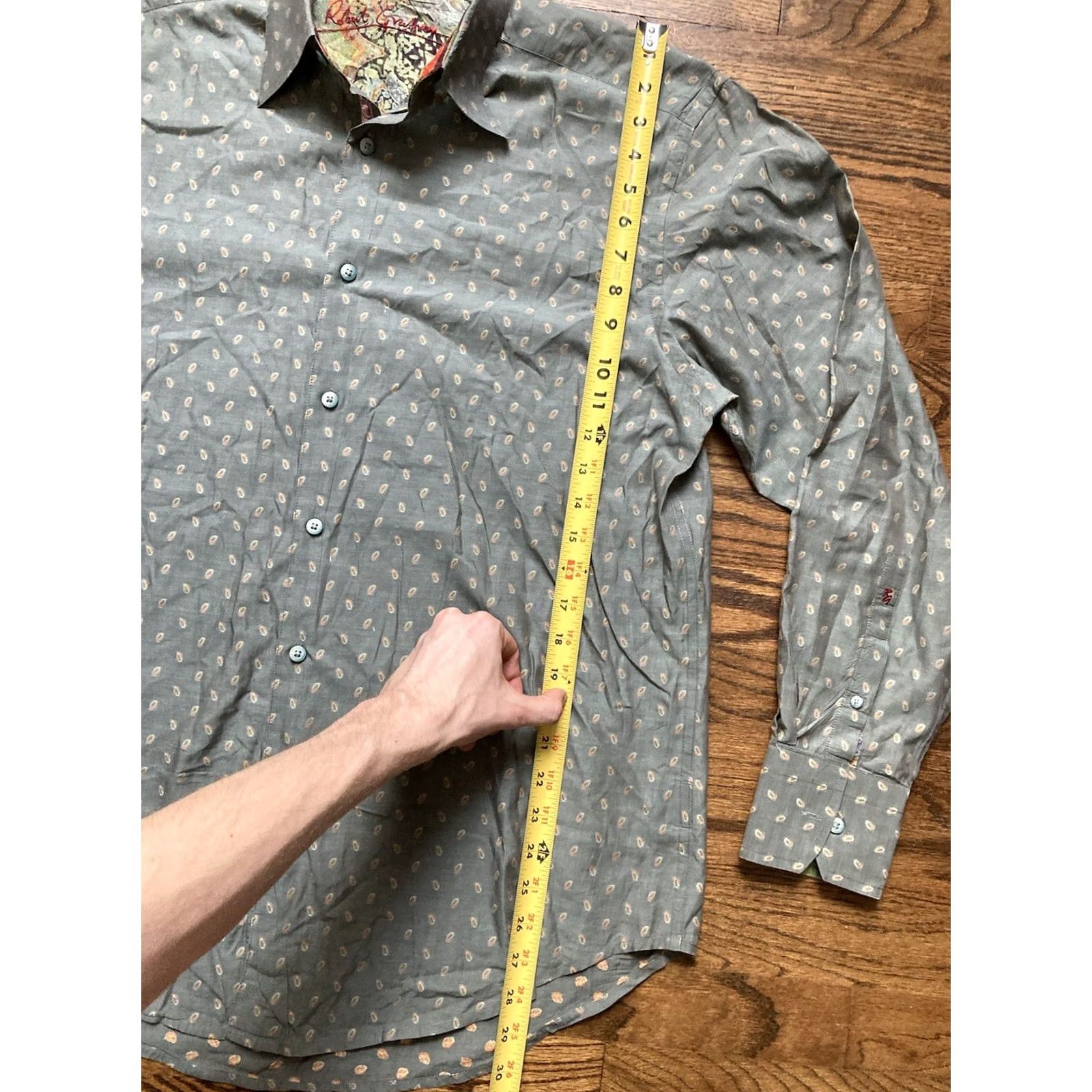 Robert Graham Robert Graham Shirt Men’s Large Long Sleeve Button Up Paisley Flip Cuff Size US L / EU 52-54 / 3 - 3 Thumbnail