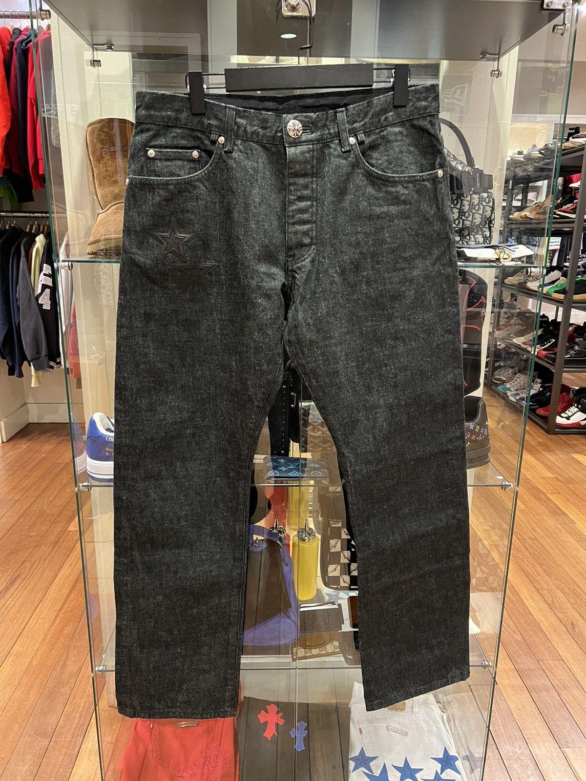 Chrome Hearts Star Patch Denim Jeans