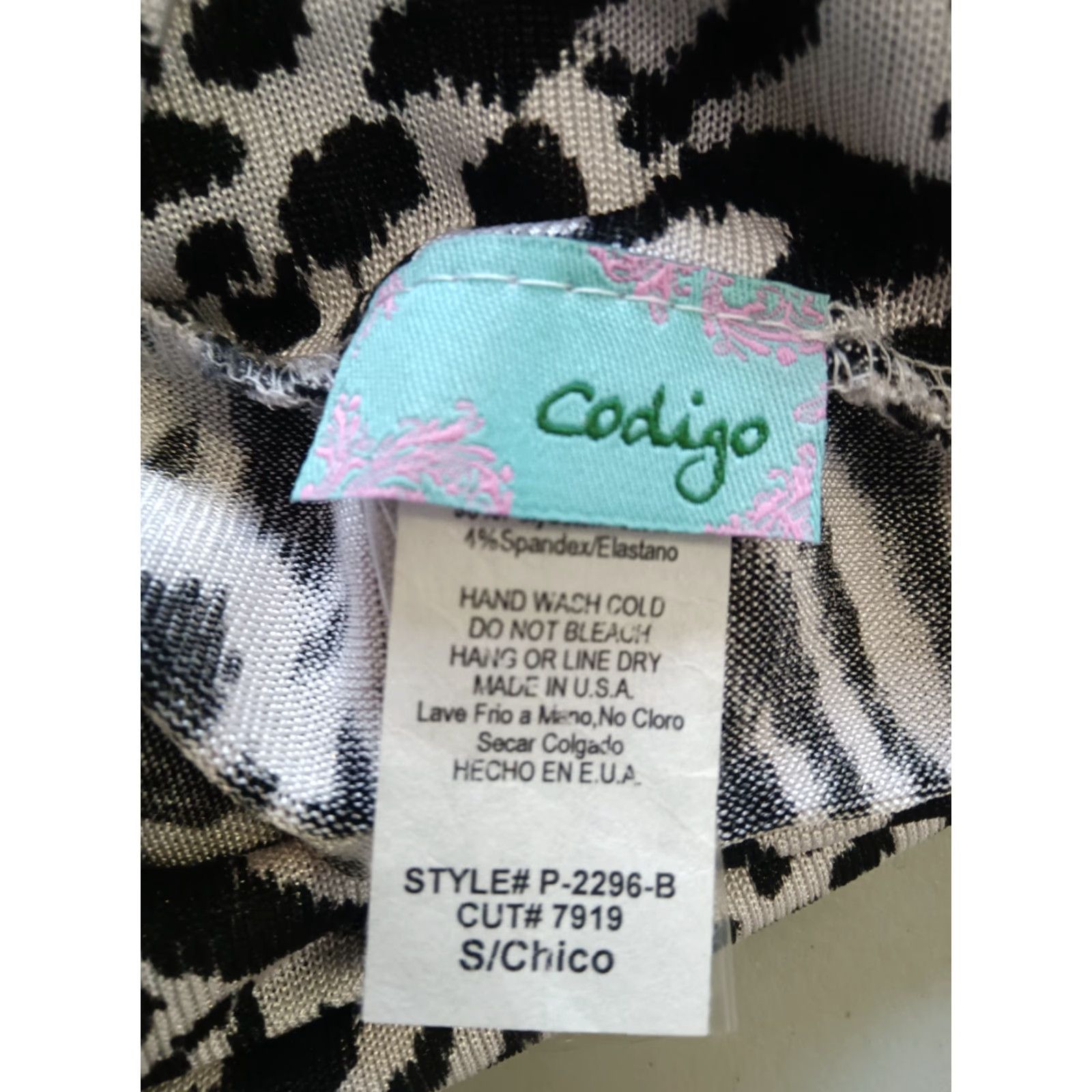 Vintage Codigo Animal Print Leggings Women's Black/White S Animal Print Leggings Womens S Black/White Codegio? Size 28" / US 6 / IT 42 - 5 Thumbnail