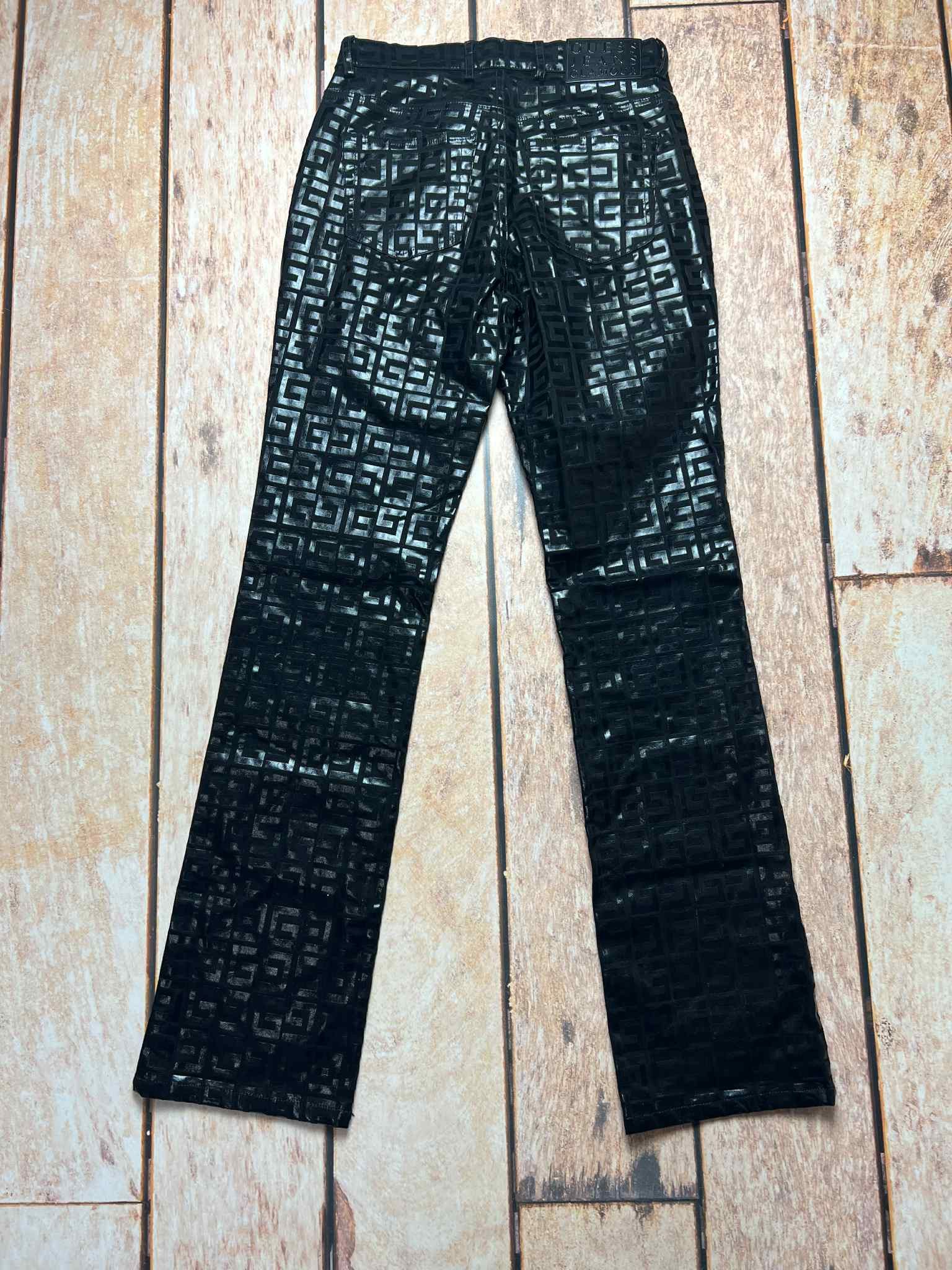Guess Guess Jeans Glamour monogram vintage pants rare Size 27" / US 4 / IT 40 - 5 Thumbnail