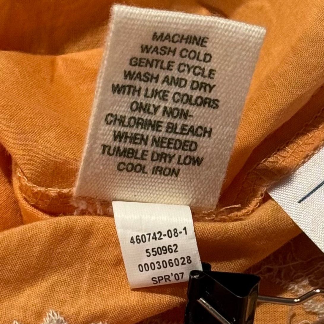 Old Navy NWT Old Navy Y2K Embroidered Button Up Top Orange Boho 3X Size 3XL / US 20-22 - 6 Thumbnail