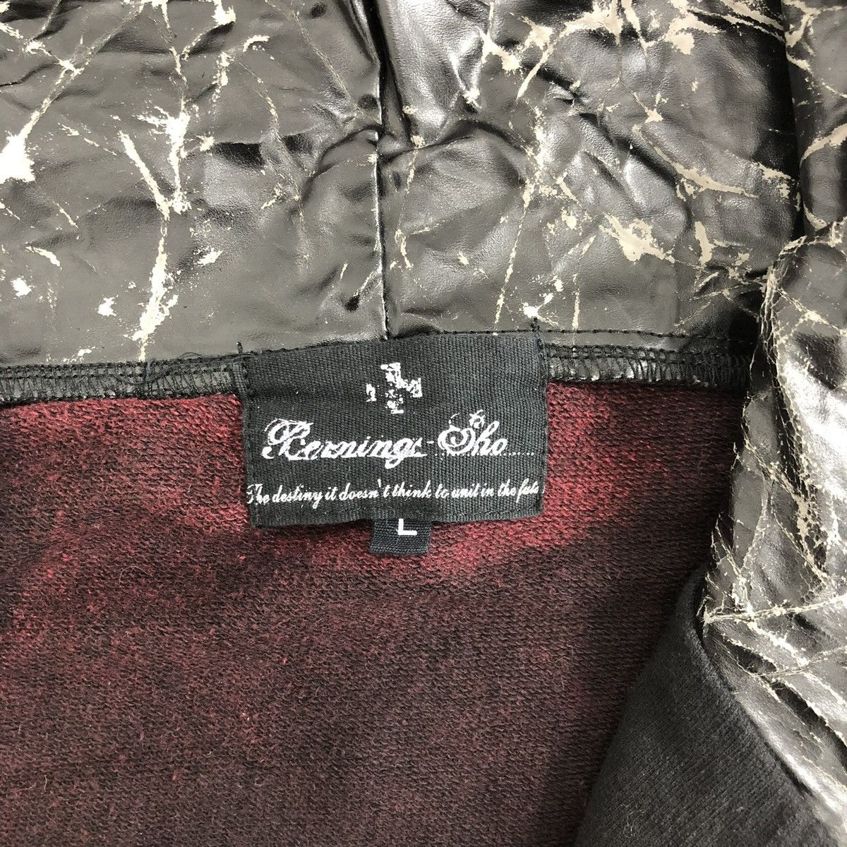 Le Grande Bleu (L.G.B.) 2000s Bernings Sho Asymmetric Affliction Cross Lgb ZipHoodie Size US L / EU 52-54 / 3 - 8 Thumbnail