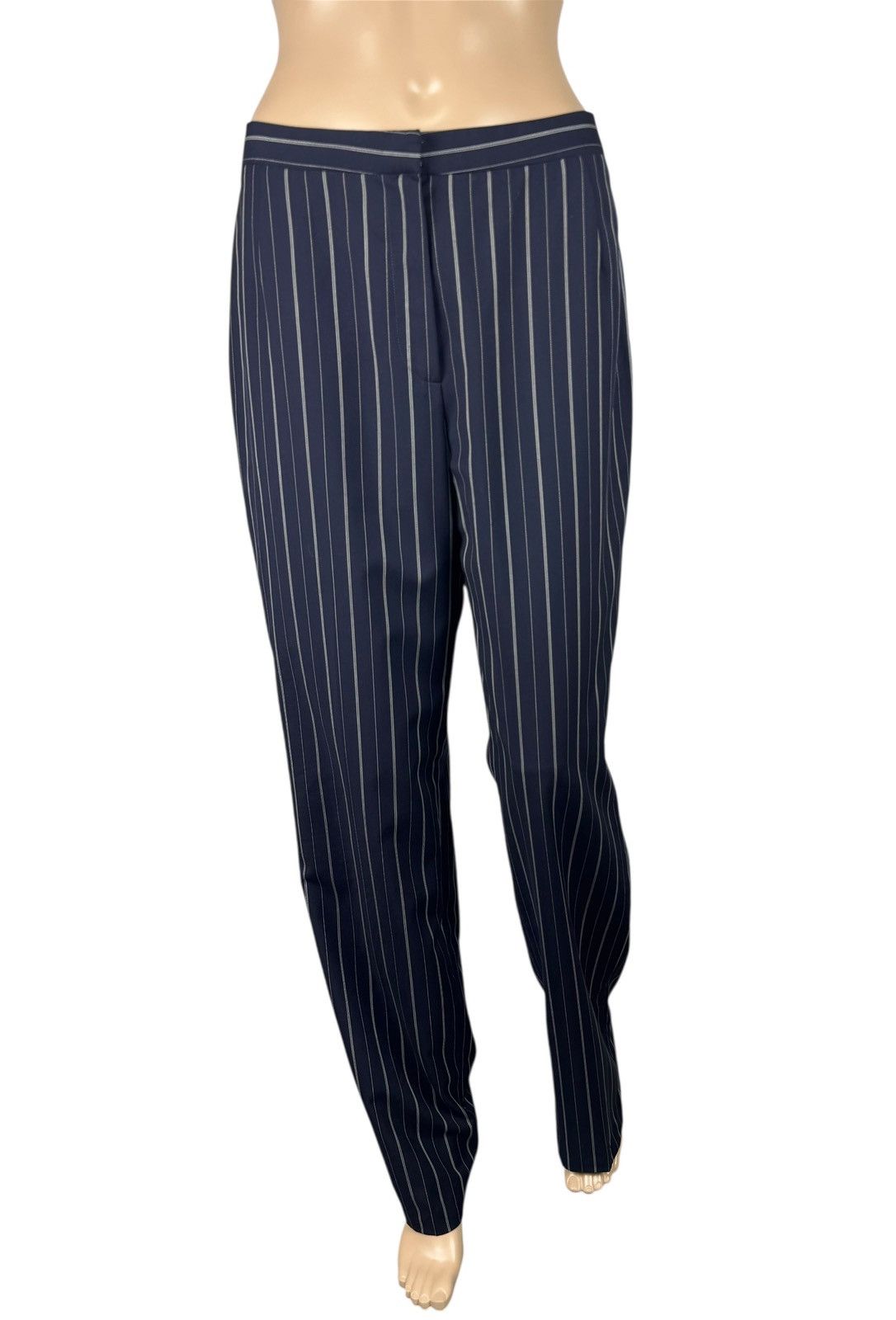 Other Rene Lezard Striped Wide Led Dress Pants Wool size 40 Size 28" / US 6 / IT 42 - 2 Thumbnail