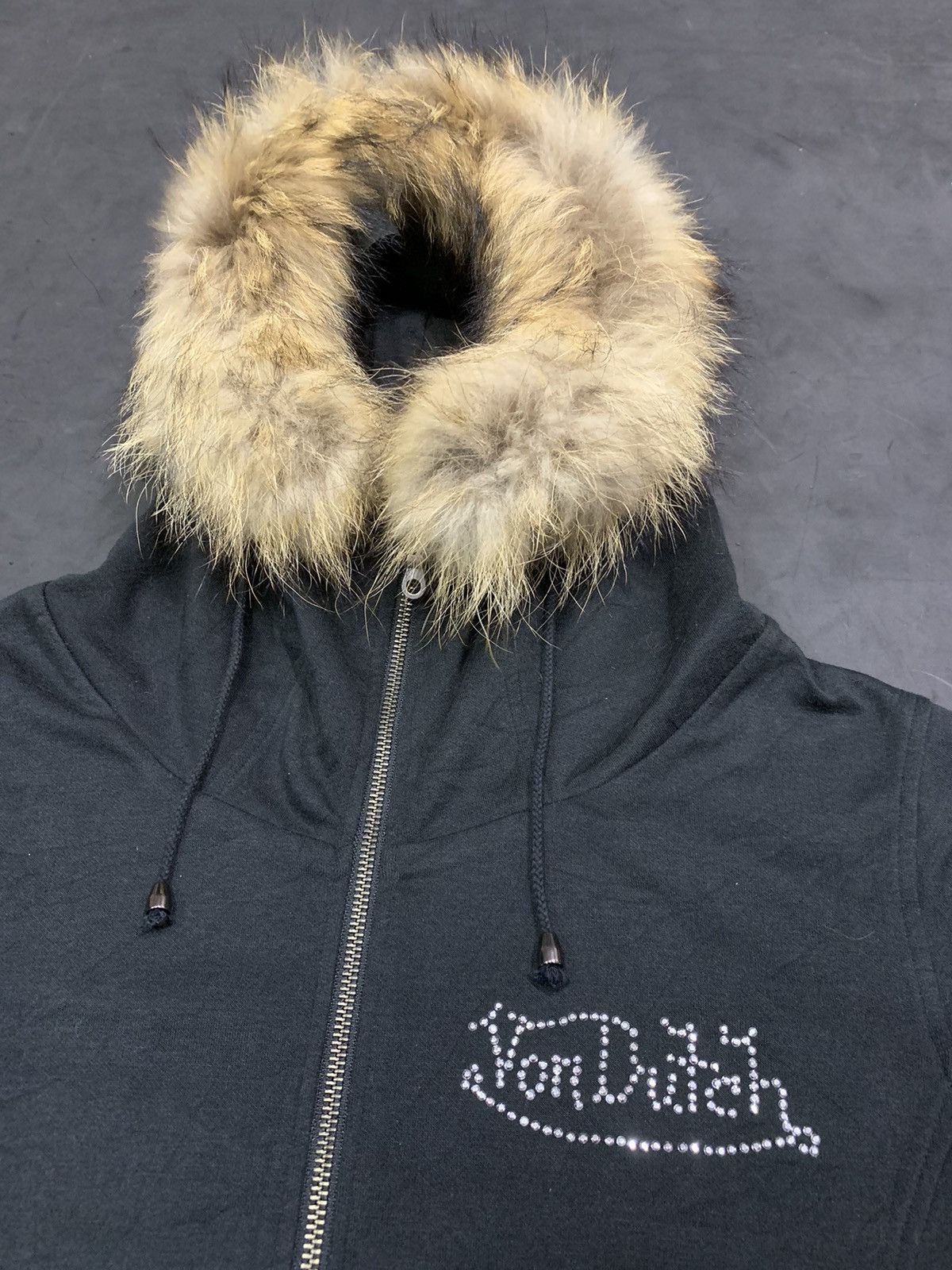 Vintage 🖤BLACKFRIDAY🖤Von dutch fur hoodie ifisxwasnine lgb